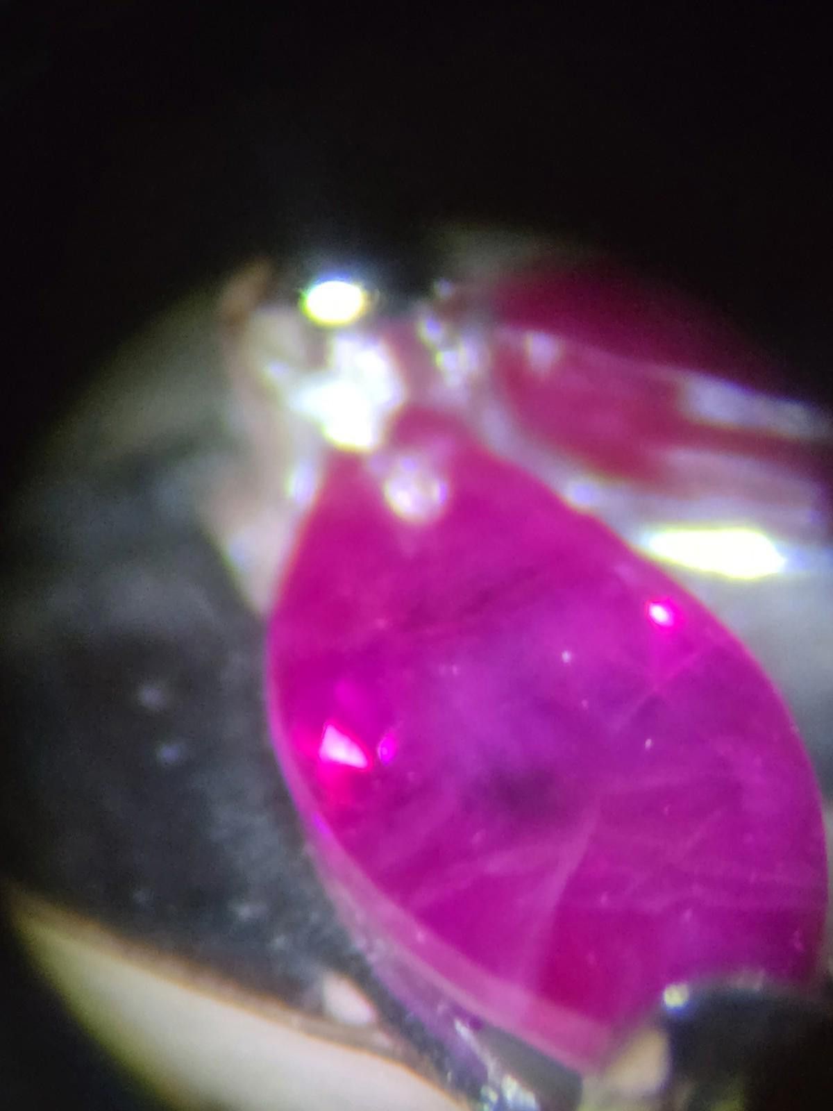 The Unbranded Brand Vintage 14k White Gold Marquise Ruby Ring – Size 6.5 – 3.6g Size ONE SIZE - 3 Thumbnail