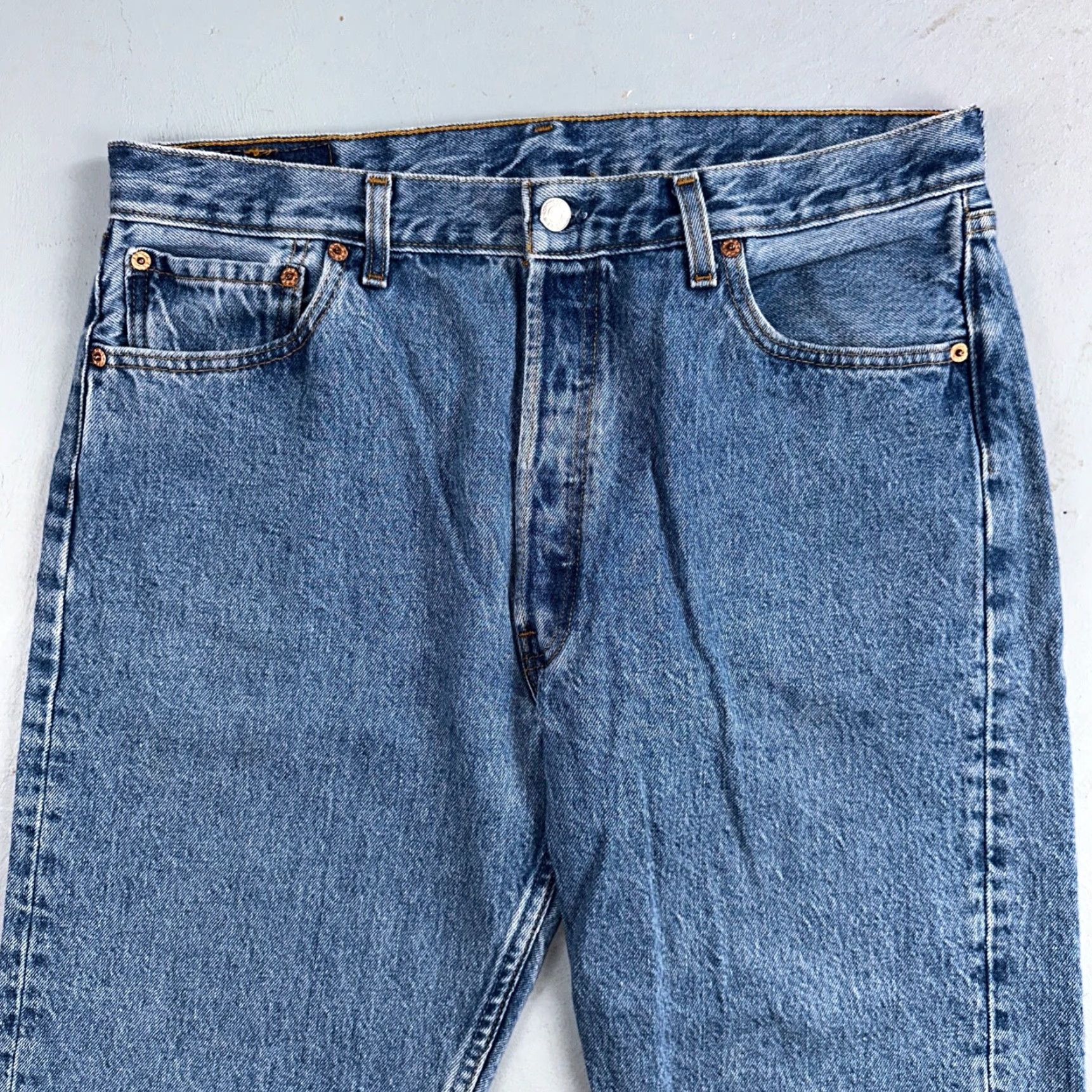 Levi's Levi's 501 Jeans Vintage 90s USA Straight Leg Blue 36x30 Regular Men Size US 36 / EU 52 - 2 Thumbnail