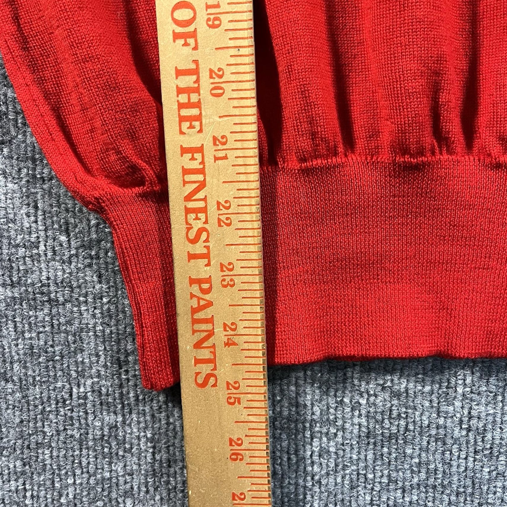 Fred Perry Fred Perry Sweater V-Neck Merino Wool Red Pullover Mens M 38 Made In Italy Size US M / EU 48-50 / 2 - 5 Thumbnail