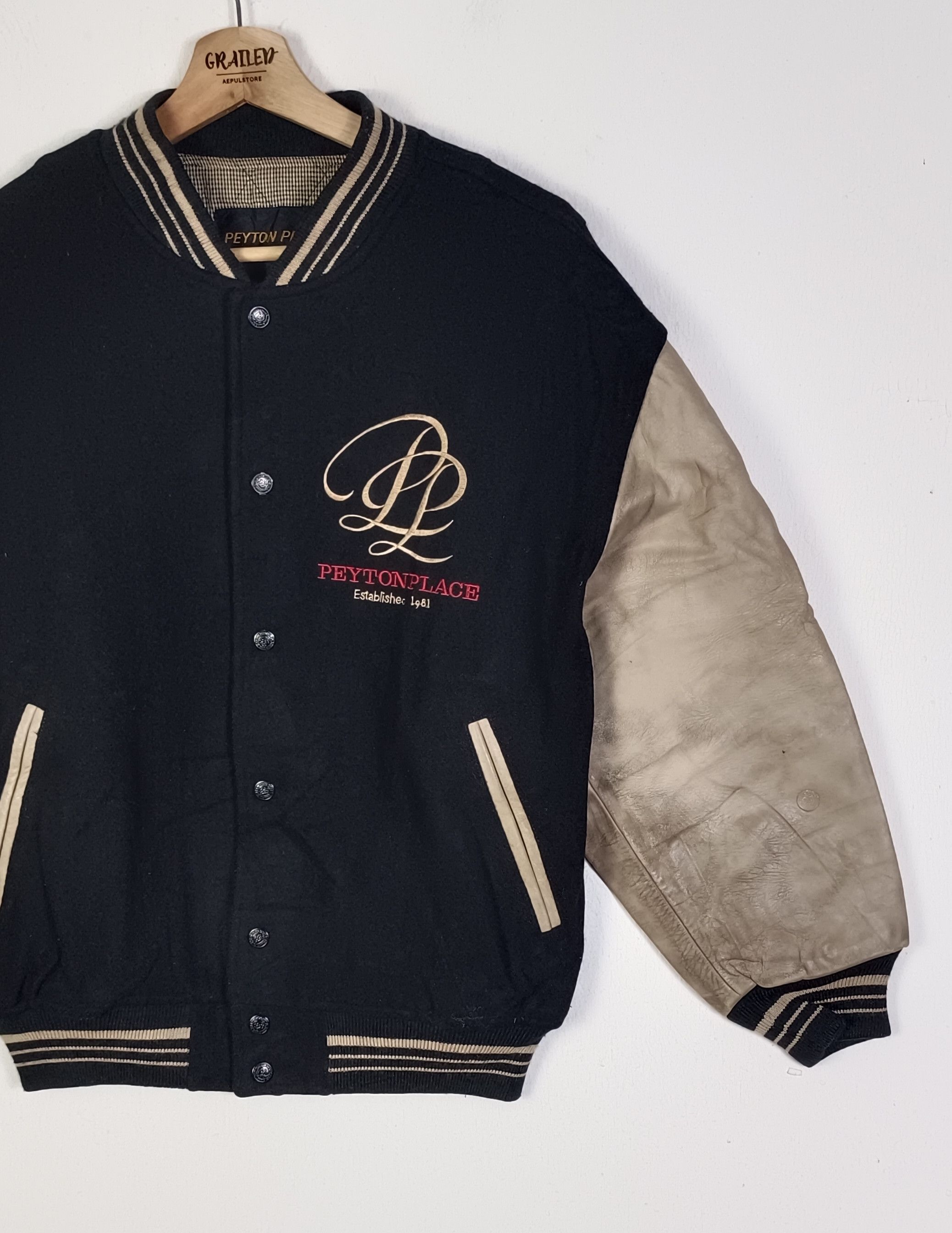 PPFM Vintage Peyton Place Race Varsity Jacket Size US XL / EU 56 / 4 - 5 Thumbnail