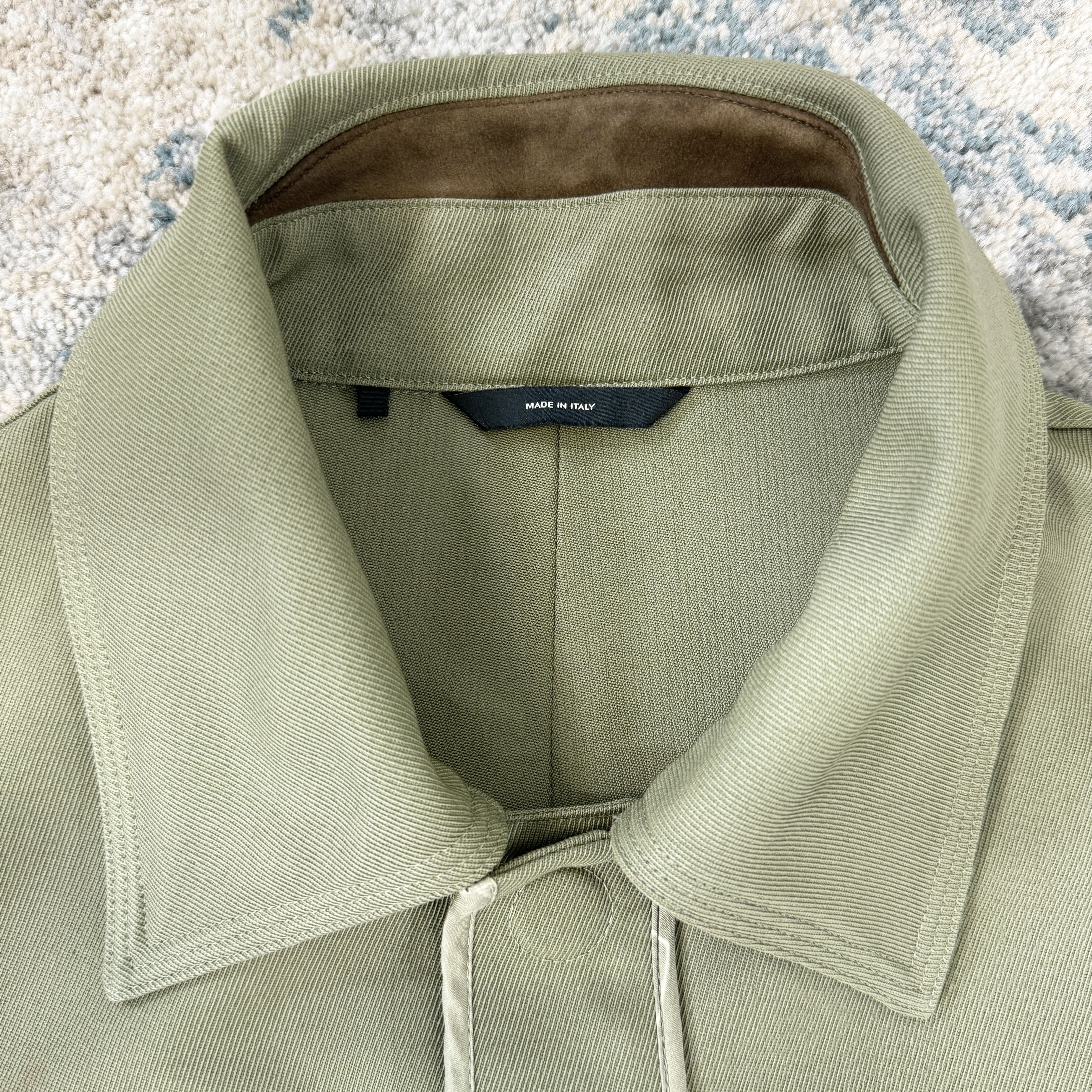 Fendi Fendi Exposed Seam Shirt Jacket In Olive Green RRP £1650 Size US S / EU 44-46 / 1 - 6 Thumbnail