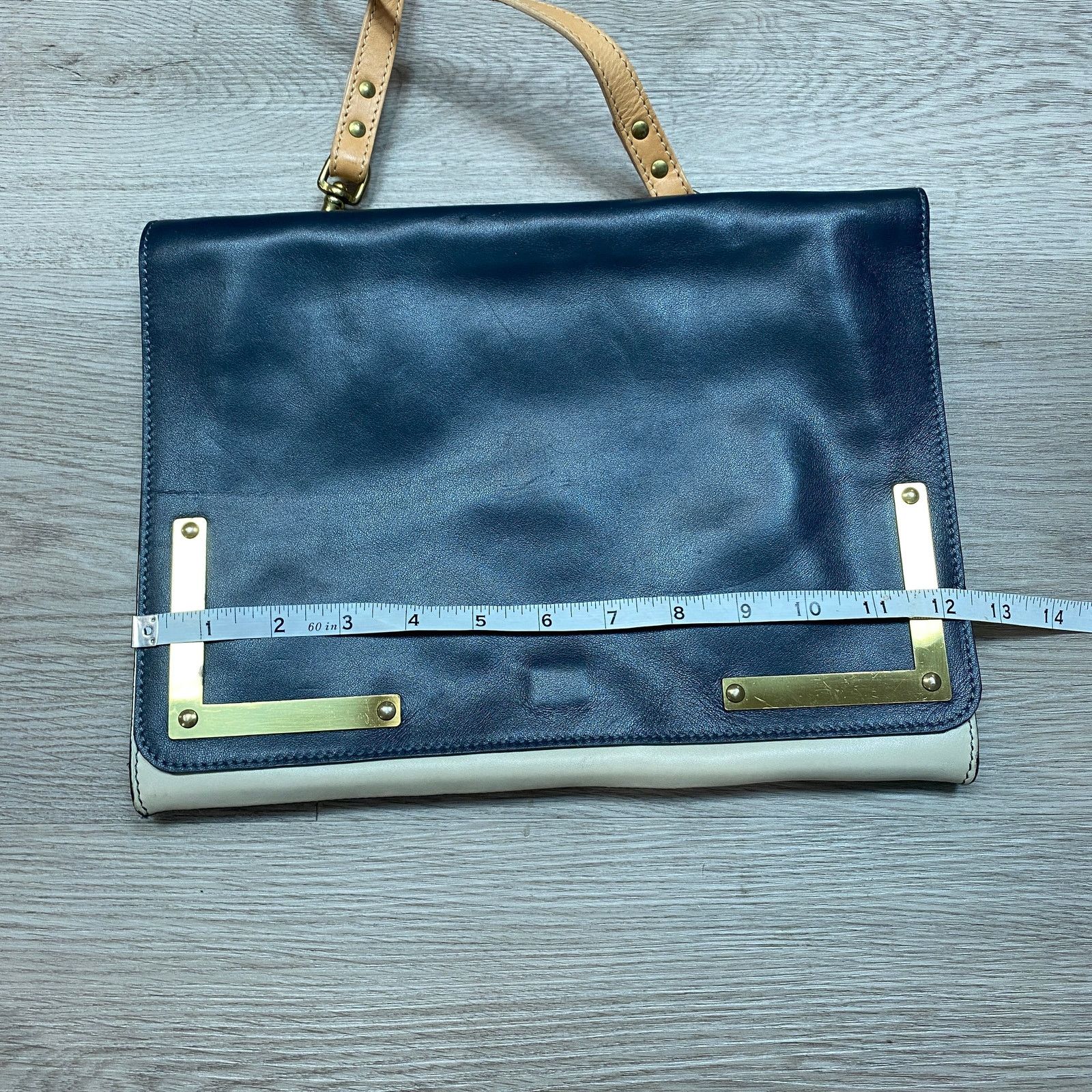 Sophie Hulme Rare Sophie Hulme Leather Flat Envelope Purse Crossbody Bag Size ONE SIZE - 9 Thumbnail