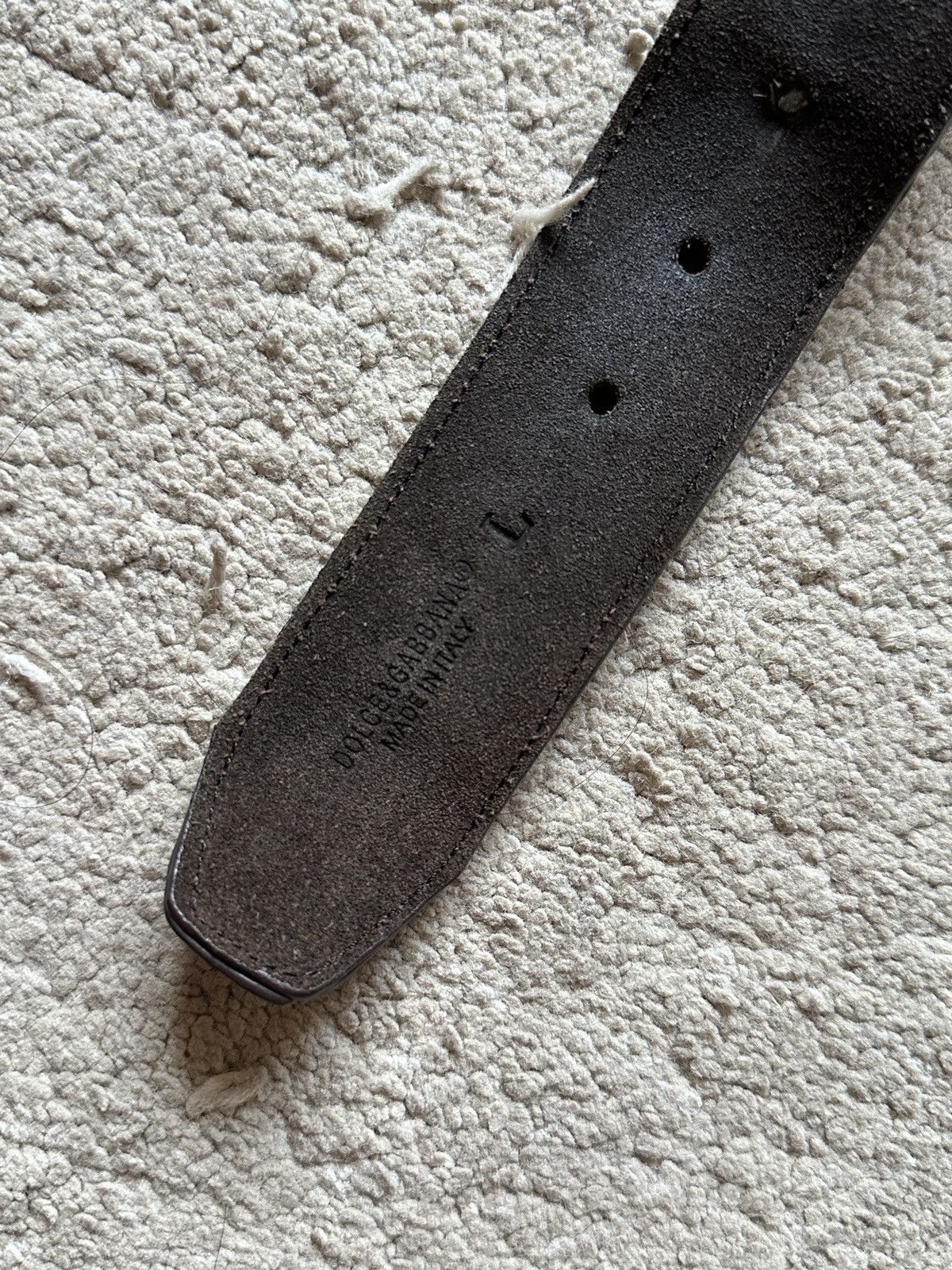 Dolce & Gabbana 2000s Dolce & Gabbana Cow Hide fur Leather Studded Belt Size 30 - 9 Thumbnail