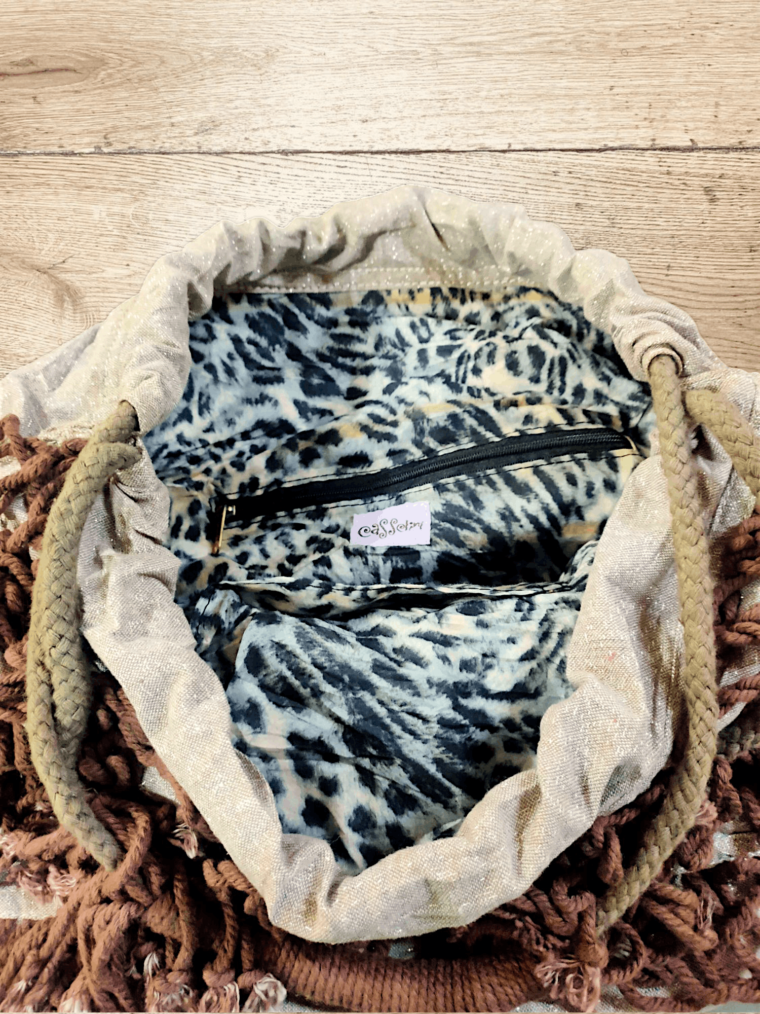 Japanese Brand CASSELINI FRINGE TOTE BAG Size ONE SIZE - 7 Thumbnail