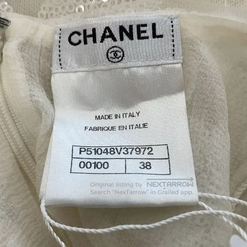 Chanel Chanel White Polyester Women's Cardigan . Size M / US 6-8 / IT 42-44 - 3 Thumbnail