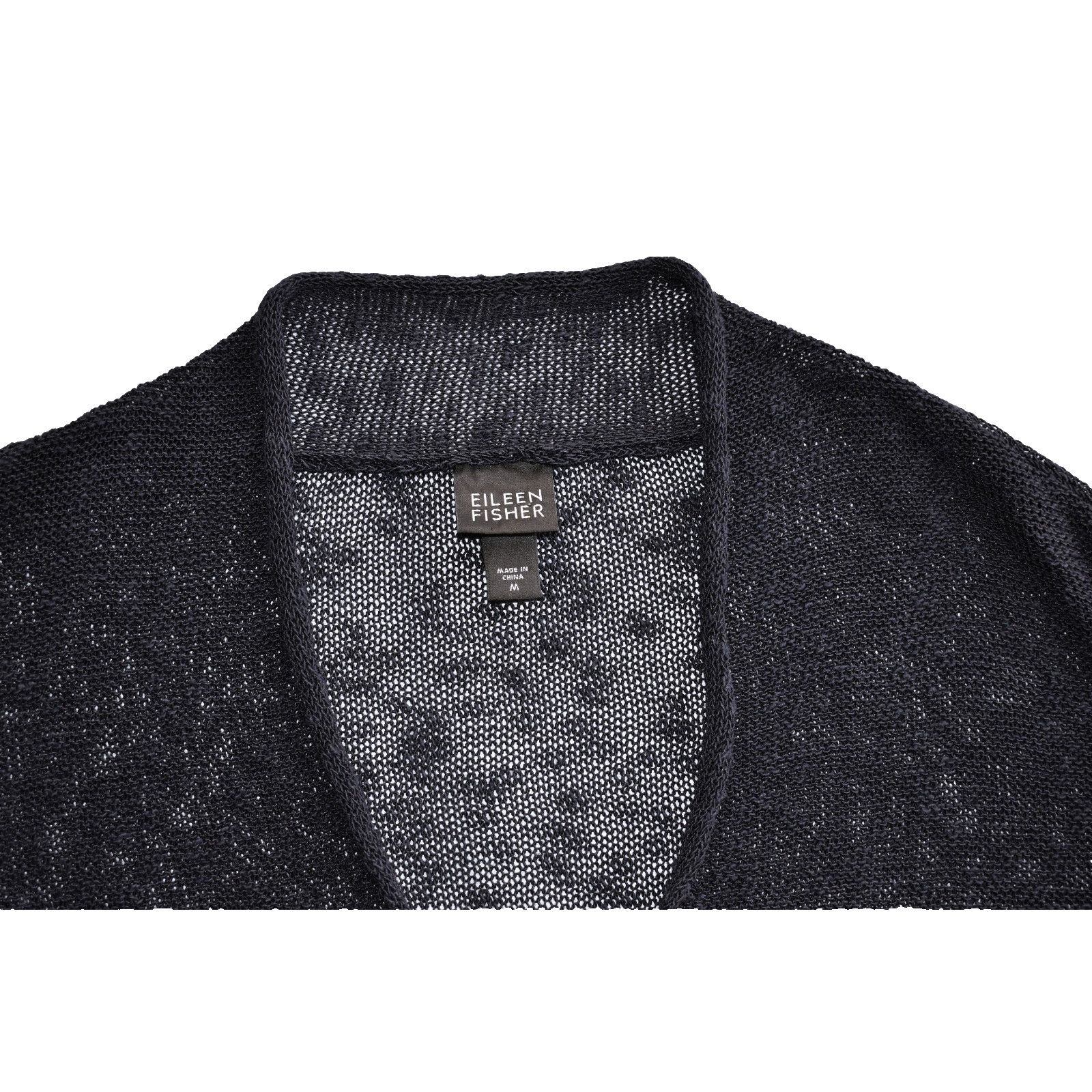 Eileen Fisher EILEEN FISHER Mesh Knit Linen V Neck Pullover Sweater Size M Size M / US 6-8 / IT 42-44 - 5 Thumbnail