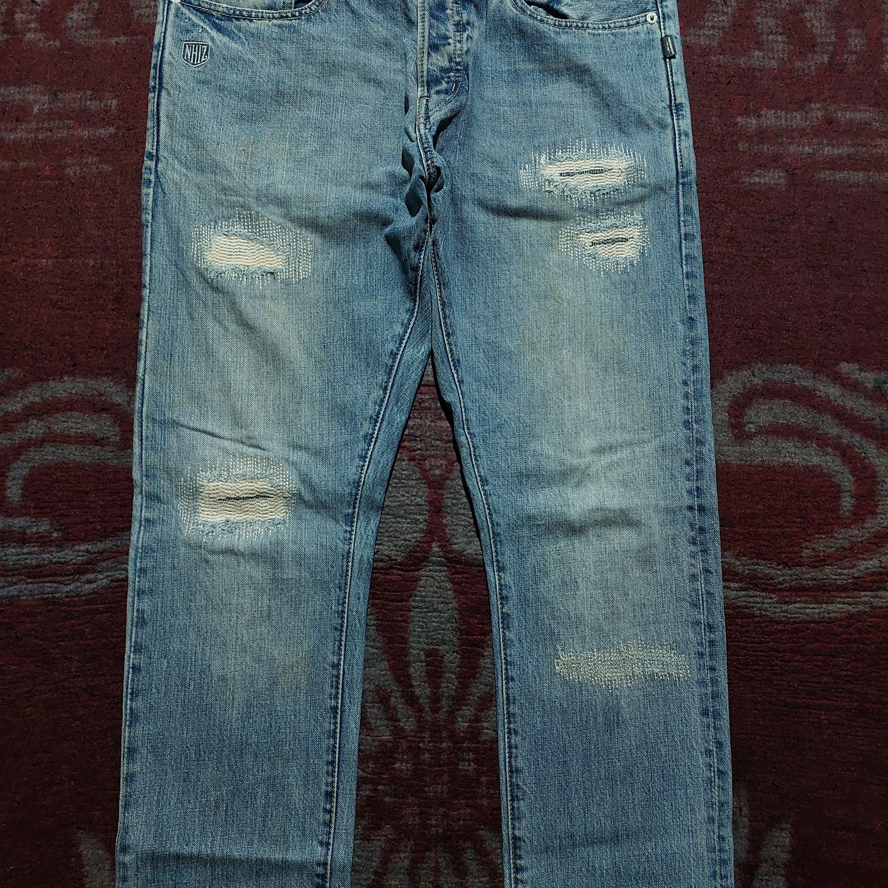 Neighborhood Vintage Izzue plus Neighborhood Distressed blue denim Size US 32 / EU 48 - 3 Thumbnail