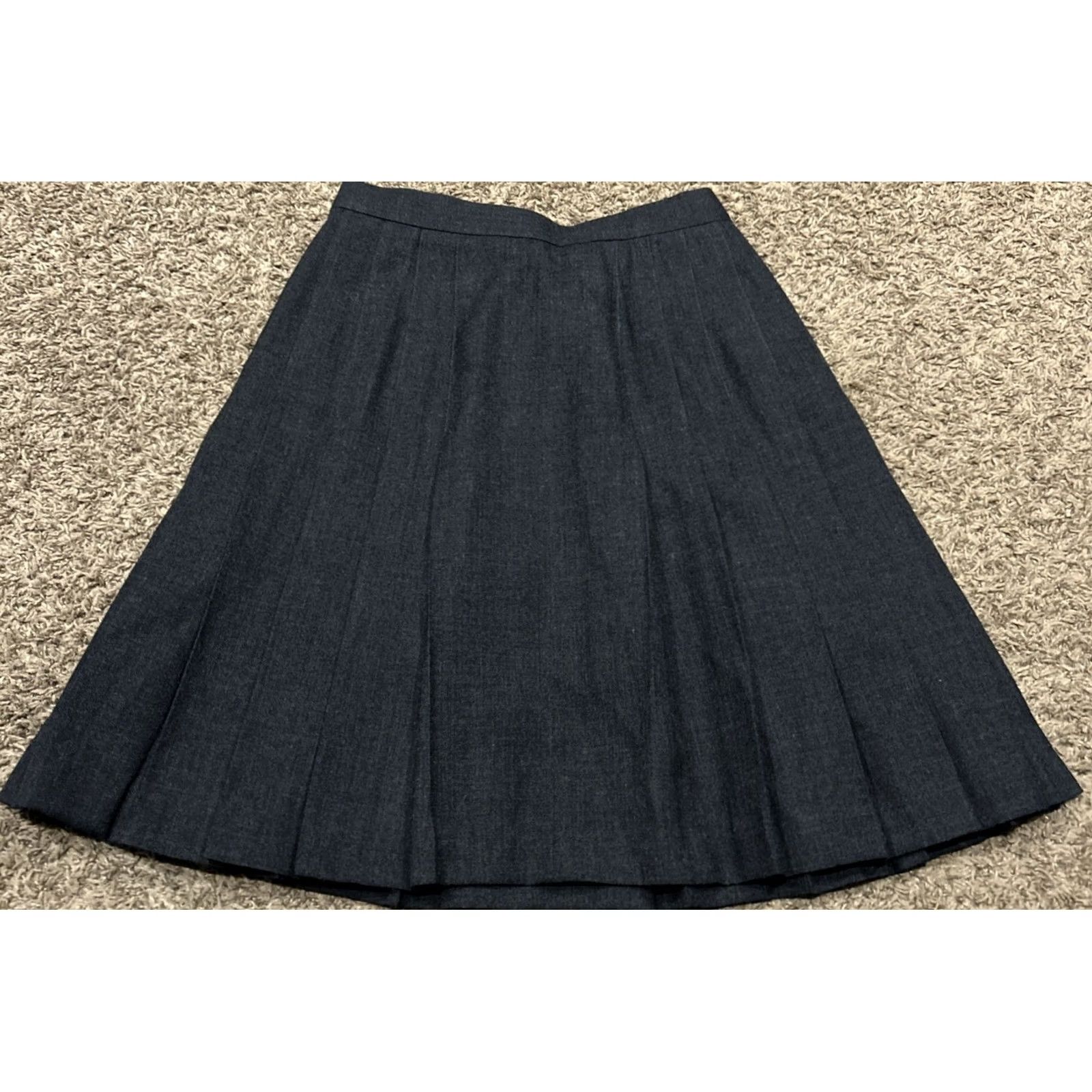 Vintage VTG JH Collectibles Charcoal Skirt Womens Size 6 Gray Knit Zip Size 28" / US 6 / IT 42 - 3 Thumbnail