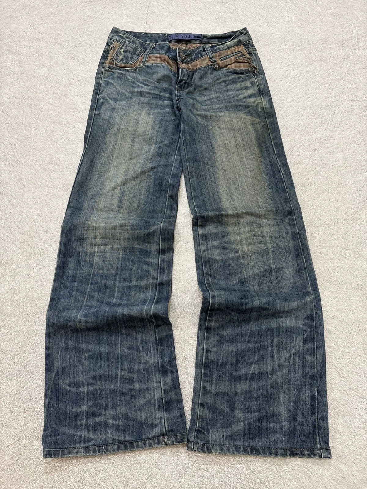 Number (N)ine 2000s you top japan bootcut baggy denim y2k style Size US 26 / EU 42 - 1 Thumbnail