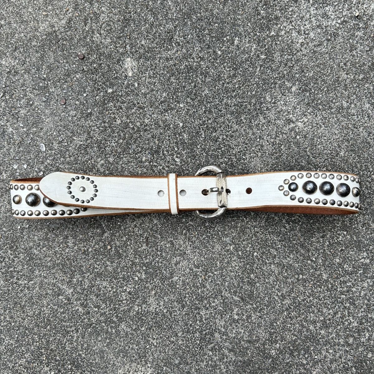 Vintage Vintage studded leather belt (Kapital Style) Size ONE SIZE - 4 Thumbnail