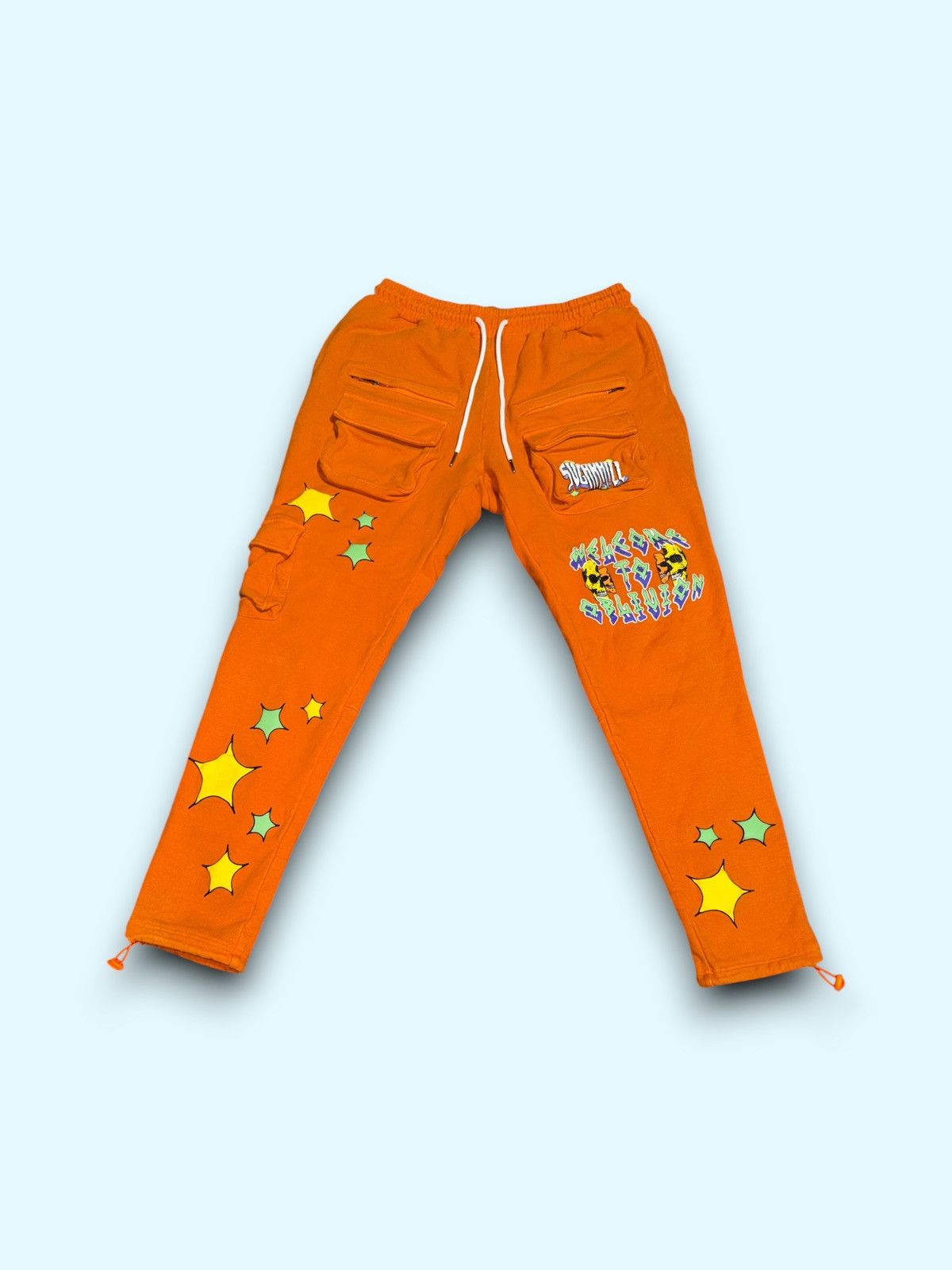 Other Sugarhill Apparel Apocalypse tapered cargo sweatpants large Size US 36 / EU 52 - 2 Thumbnail