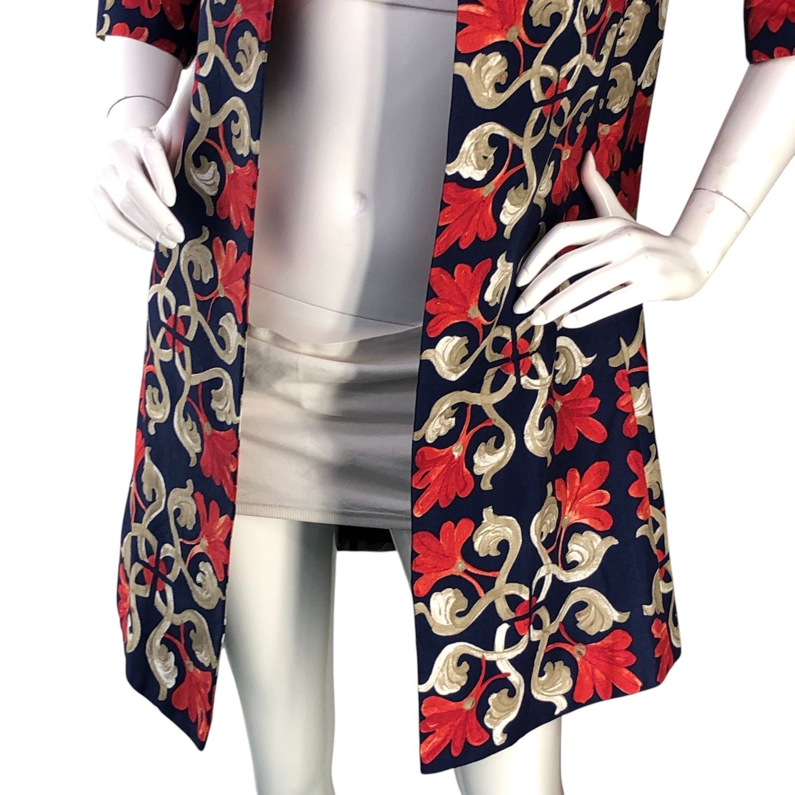 J.McLaughlin J McLaughlin Size XS Jacket Sussex Midi Coat Floral POCKETS Size XS / US 0-2 / IT 36-38 - 4 Thumbnail