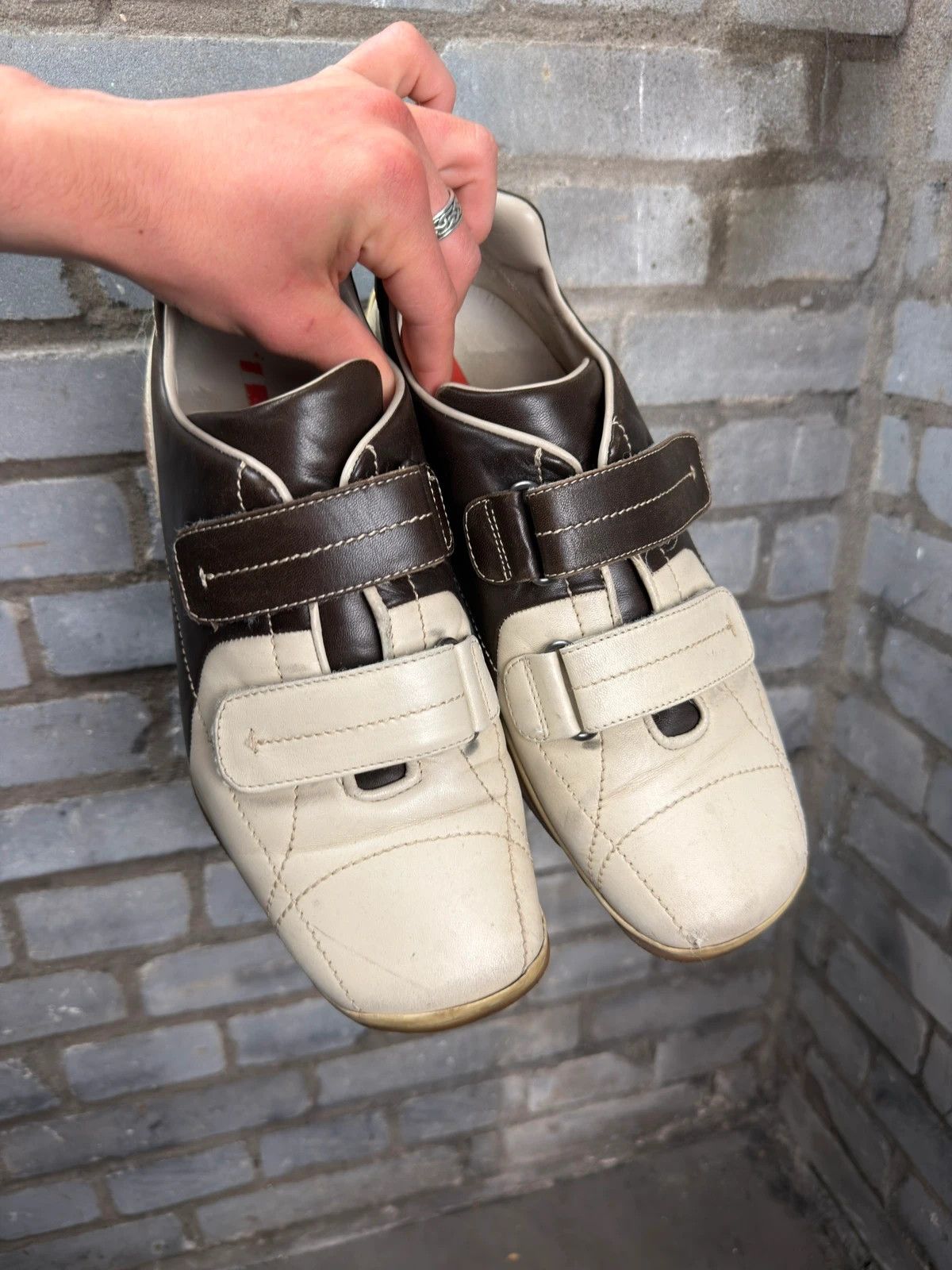 Prada Prada archive square toes leather trainers 2000’s Size US 11 / EU 44 - 3 Thumbnail