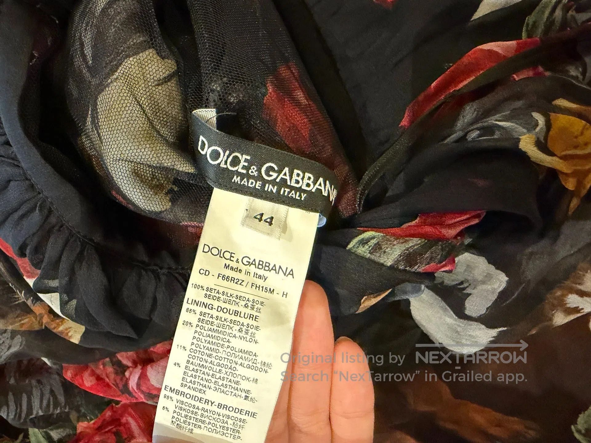 Dolce & Gabbana Dolce&Gabbana Rose Dog Silk Dress. Size M / US 6-8 / IT 42-44 - 6 Thumbnail