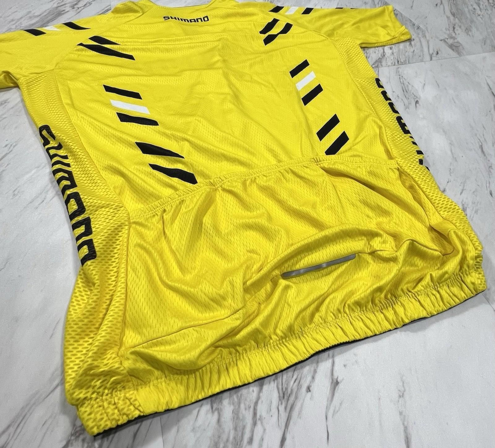 Other Shimano Yellow Cycling Jersey Full Zip Bike Shirt Mens XXL#8 Size ONE SIZE - 6 Thumbnail