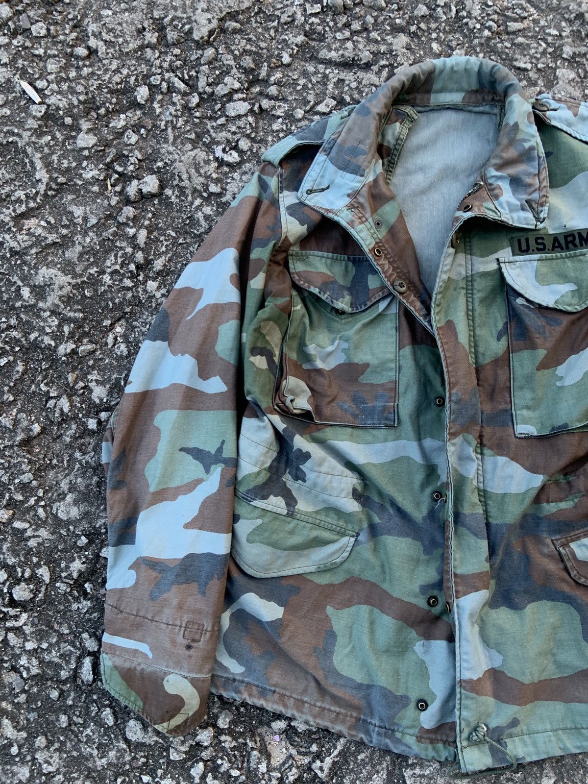 Other VTG 70’s U.S. Army M65 Field Woodland Old Ironside Jacket Size US L / EU 52-54 / 3 - 2 Thumbnail