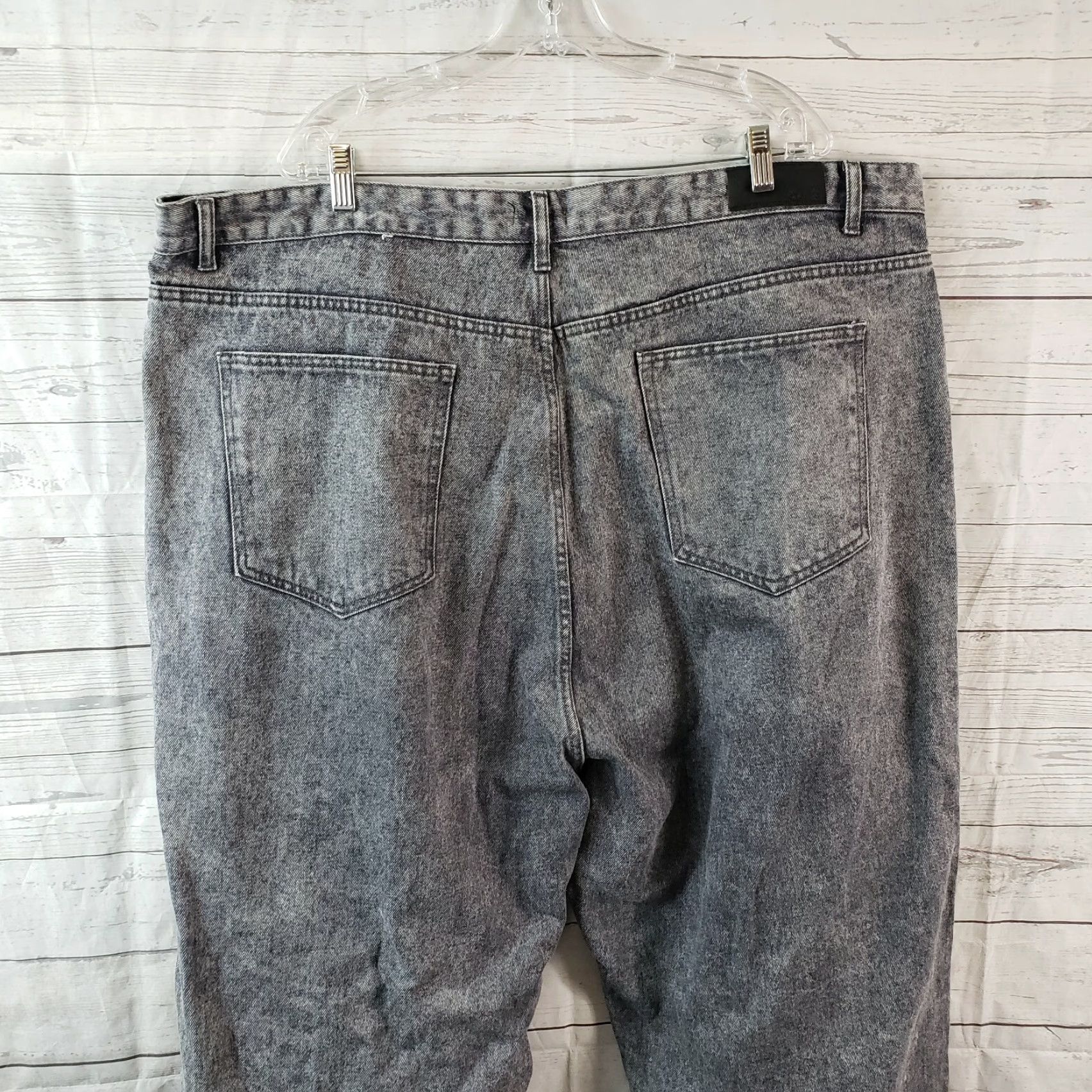 Nasty Gal Nasty Gal Mom Jeans 22 Gray High Rise Cotton Denim Womens Plus Jeans Size 40" / US 18 - 4 Thumbnail