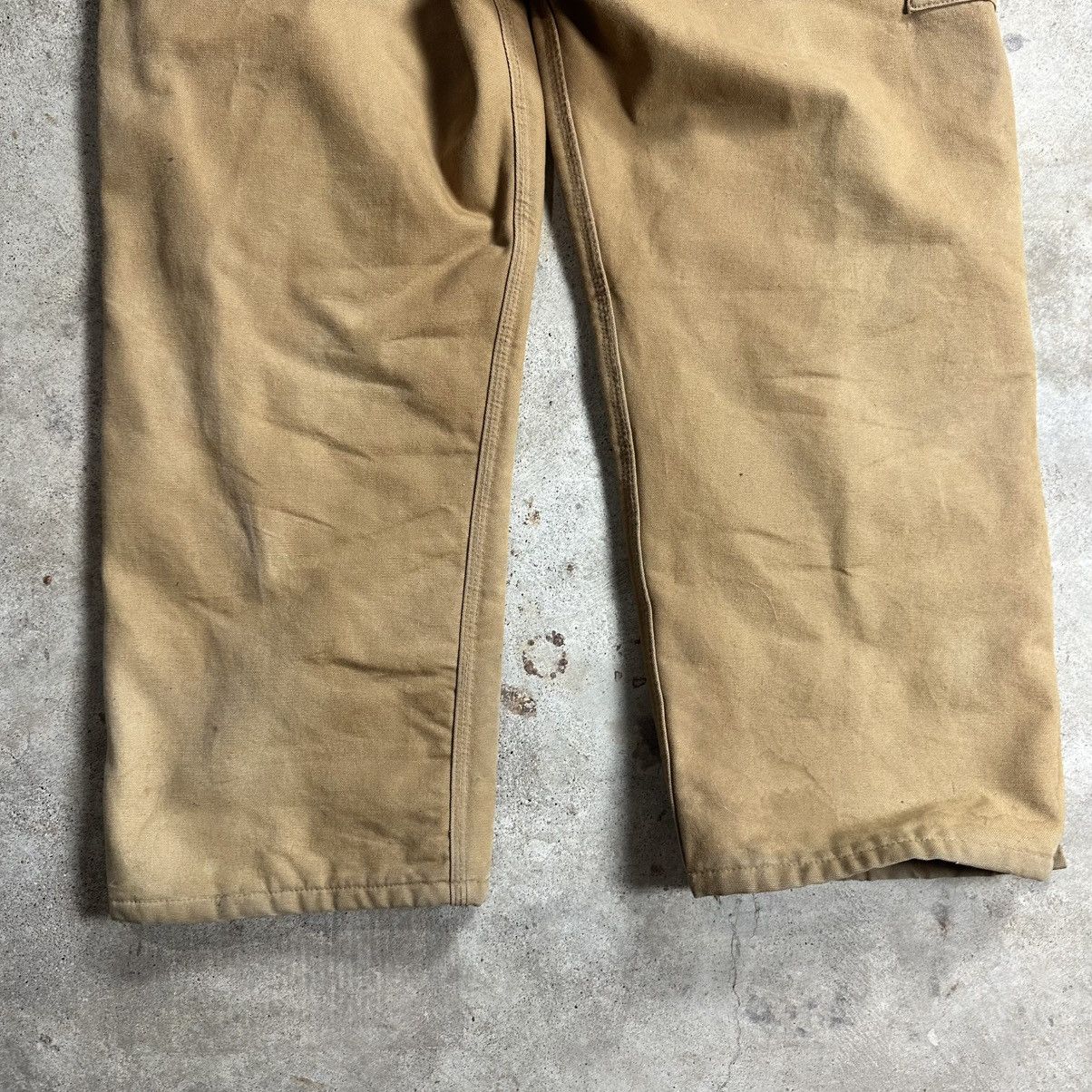 Carhartt Vintage 90s Made in USA Tan Carhartt Quilt Lined Coveralls Size US 40 / EU 56 - 17 Thumbnail
