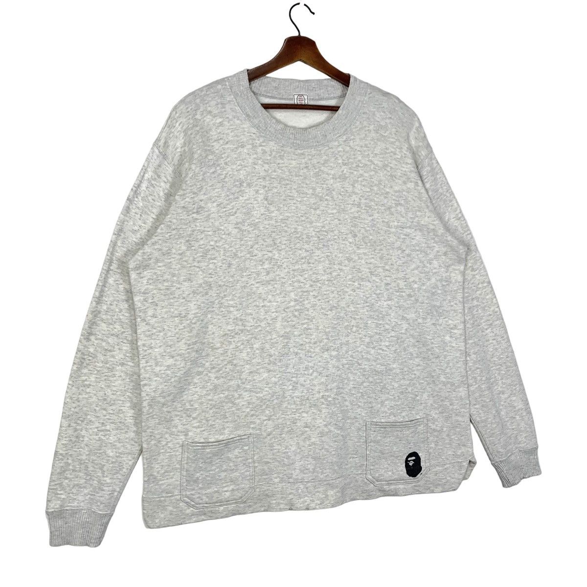 Bape Ape Shall Never Kill Ape Double Pocket Crewneck Sweatshirt Size US XL / EU 56 / 4 - 3 Thumbnail