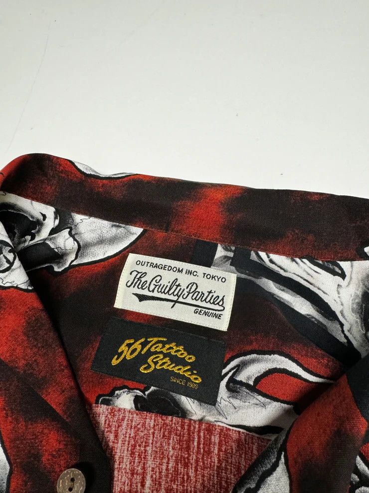 Wacko Maria Wacko Maria X 56Tattoo Studio The Guilty Parties Skull Shirt Size US M / EU 48-50 / 2 - 2 Thumbnail