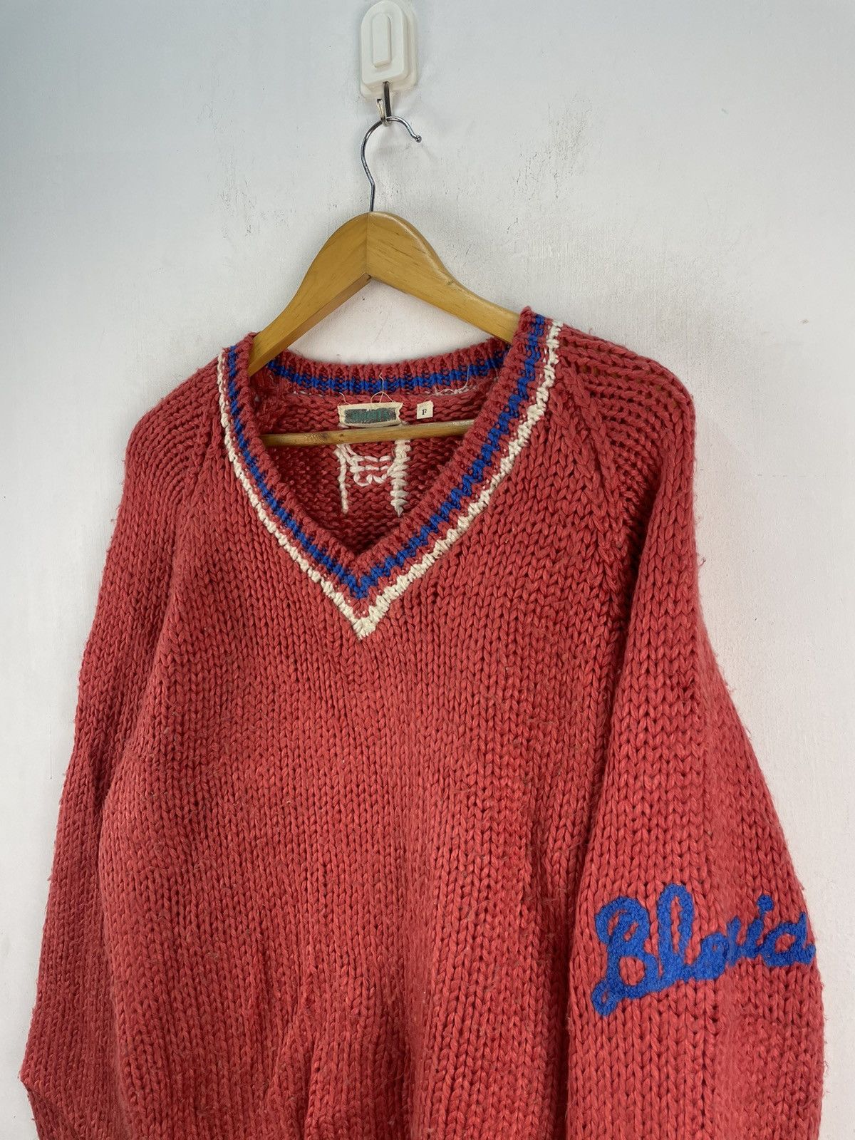 Vintage Vintage Blonia Hand Knit Sweater Knitwear Baggy Size US L / EU 52-54 / 3 - 2 Thumbnail