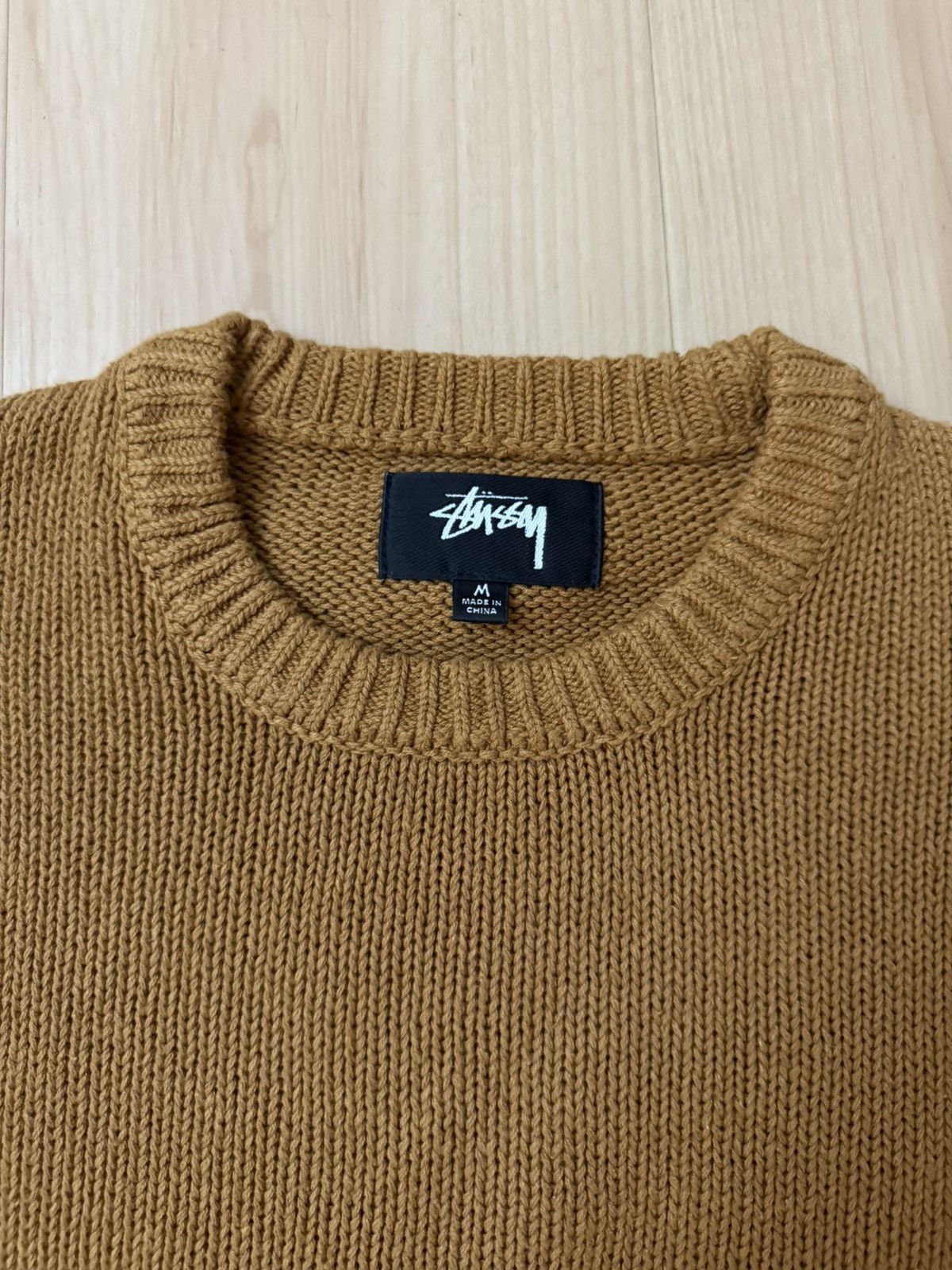 Stussy Stussy Surfman Icon Cotton Linen Crew Knitted Sweater Brown Size US M / EU 48-50 / 2 - 5 Thumbnail