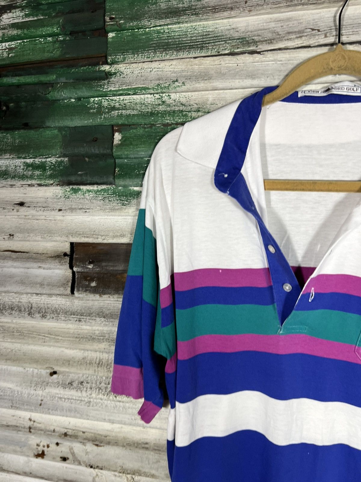 Vintage Vintage Striped Polo Size US L / EU 52-54 / 3 - 5 Thumbnail
