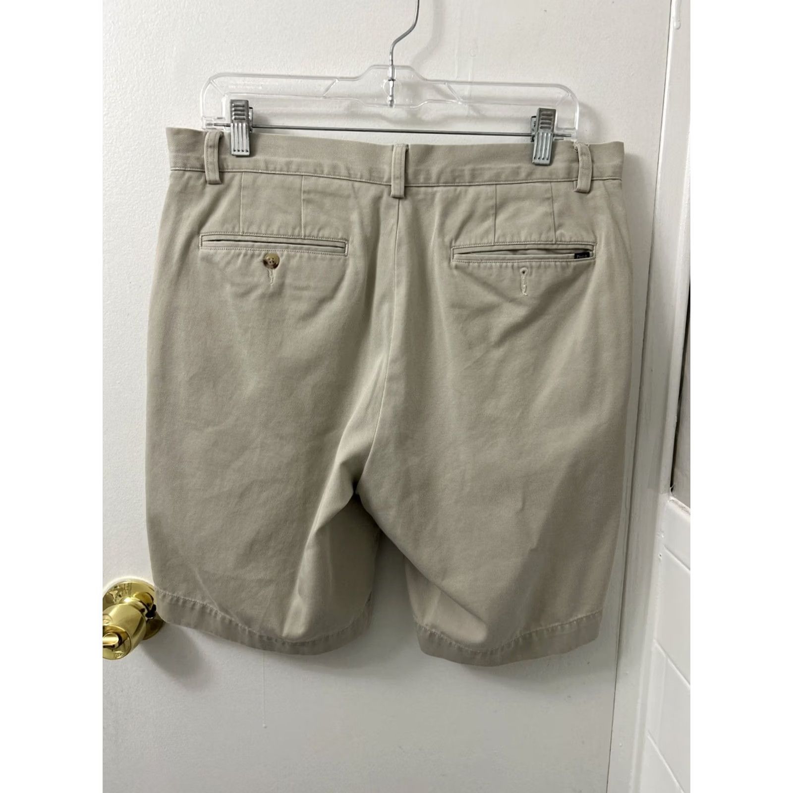 Polo Ralph Lauren Polo Ralph Lauren Chino Shorts Mens 33 Beige Flat Front 9" YKK Classic Fit Cotton Elastane Pocketed Beach Golf Casual Size US XS / EU 42 / 0 - 6 Thumbnail