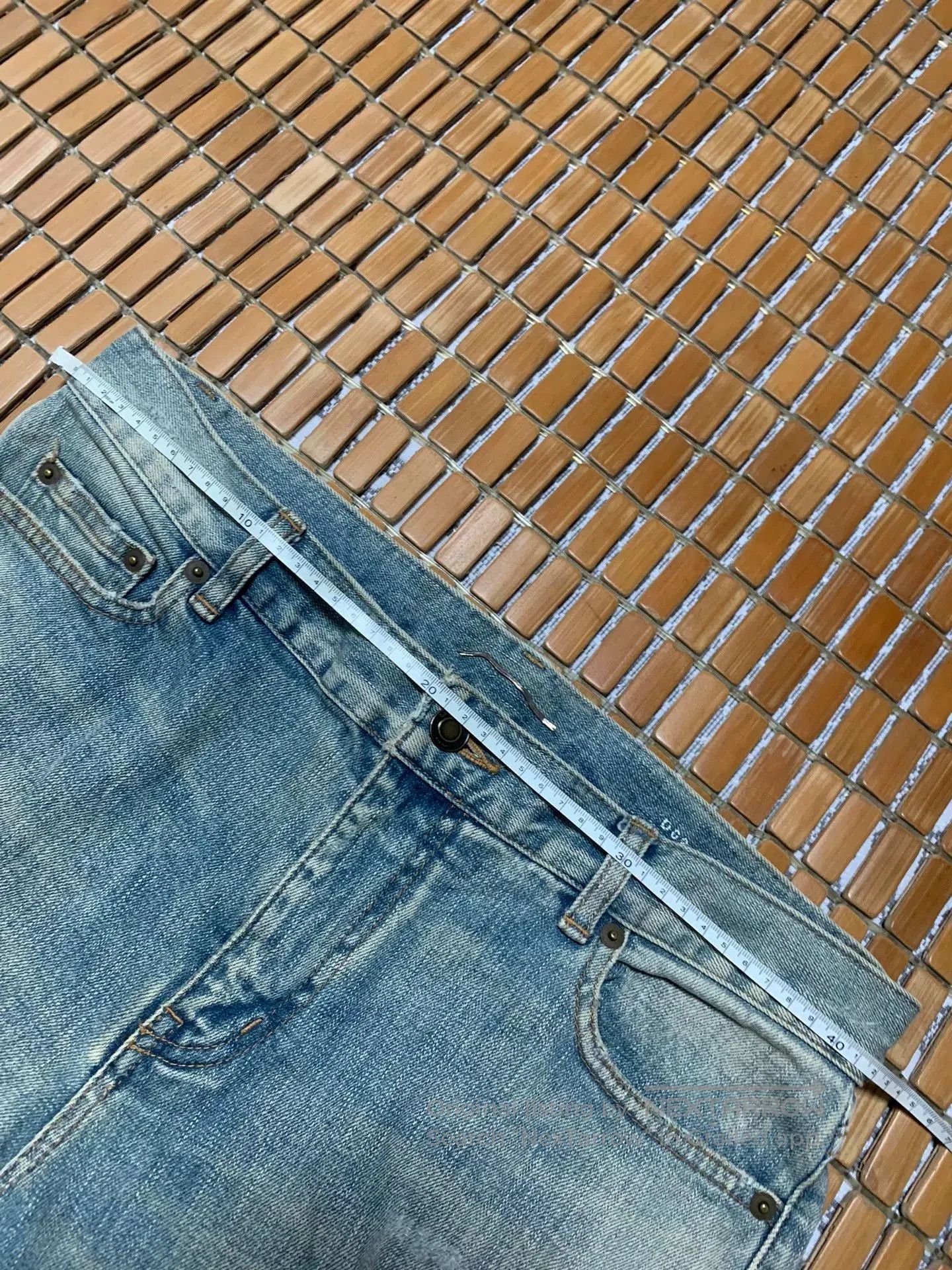 Saint Laurent Paris Saint Laurent SLP Washed Distressed Jeans. Size US 31 - 4 Thumbnail