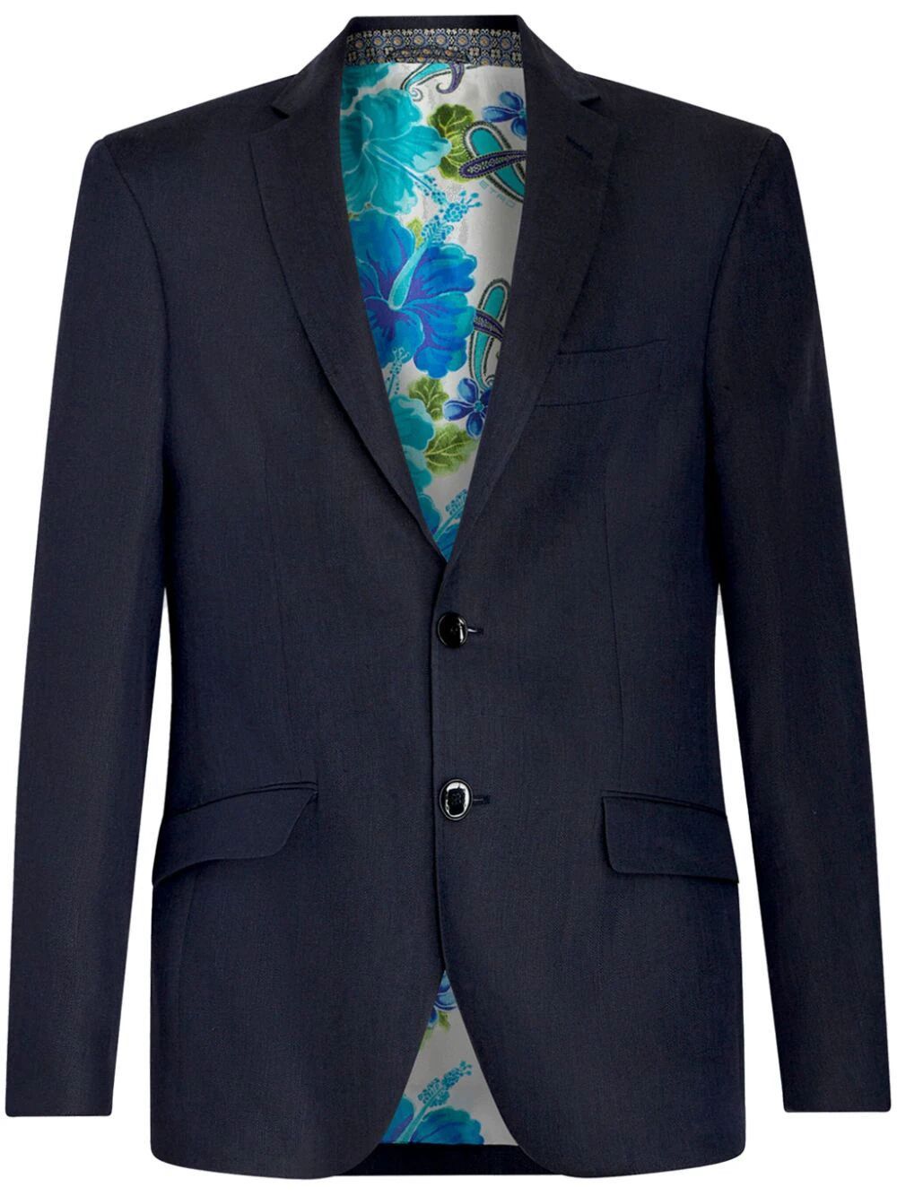image of Etro Blazer in Blue, Men's
