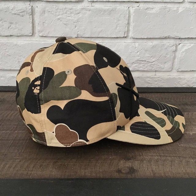 Bape × Kaws × Nigo BAPE × KAWS BENDY 1st Camo Yellow Hat Cap APEE a bathing ape Size ONE SIZE - 3 Thumbnail