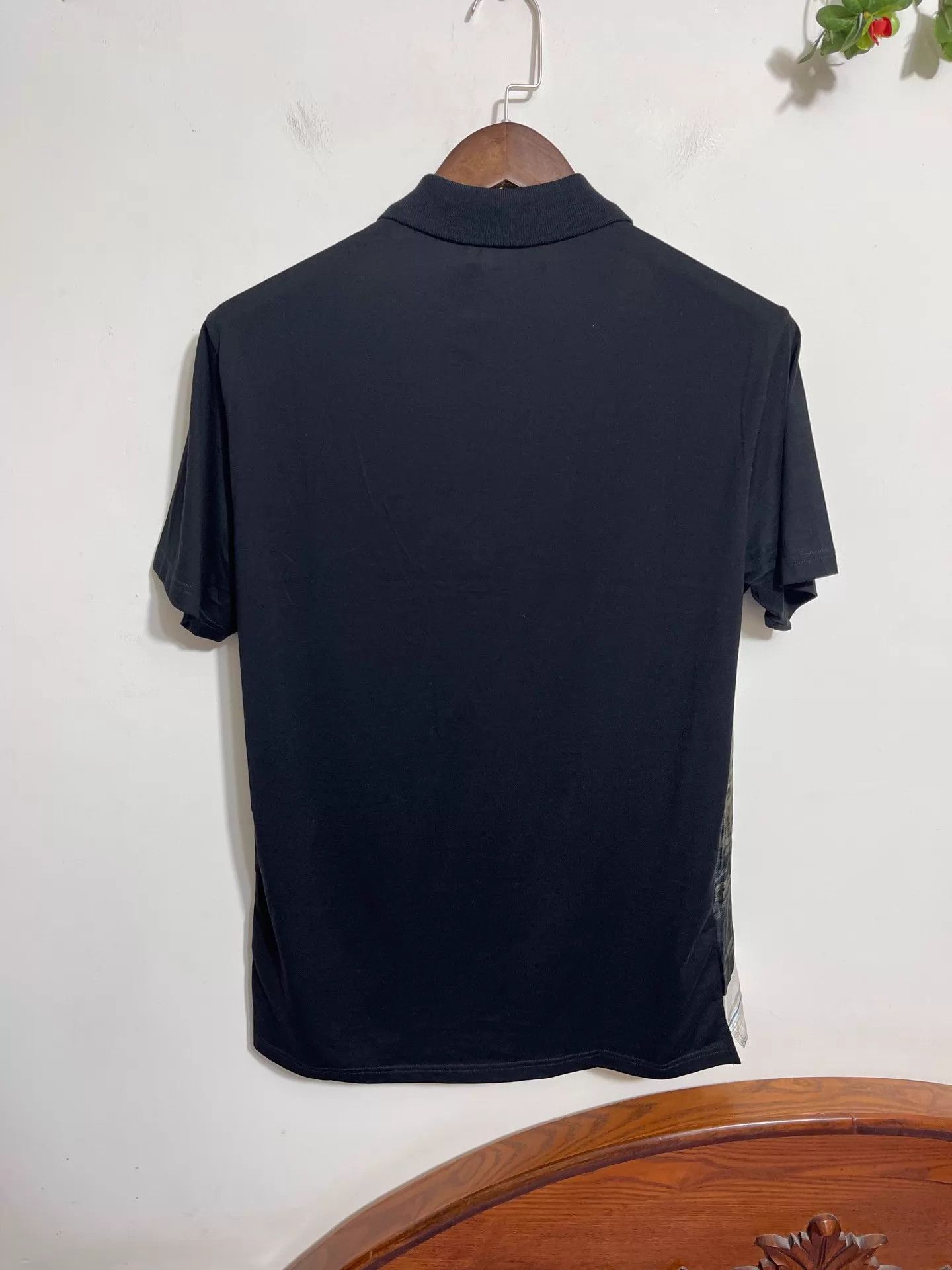 Dolce & Gabbana DG Slim Fit Silk-Cotton Roman Temple Polo 50 Size US M / EU 48-50 / 2 - 2 Thumbnail