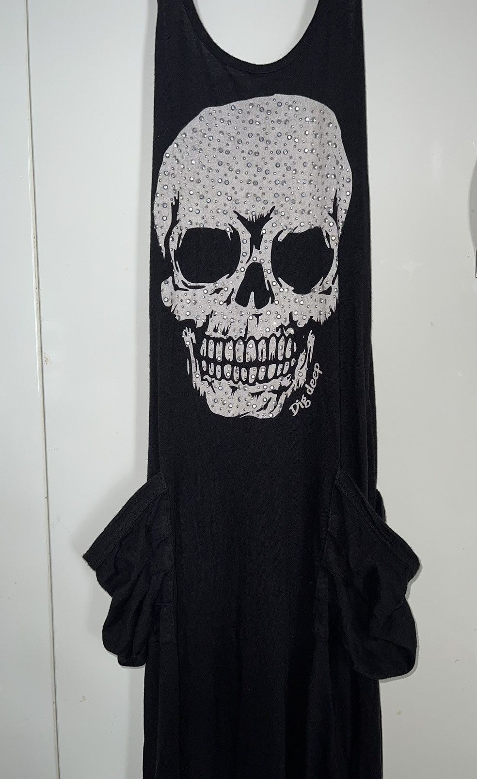 Japanese Brand Rare DIGDEEP skull maxi dress 🧛🏻‍♀️🖤 Size M / US 6-8 / IT 42-44 - 10 Thumbnail