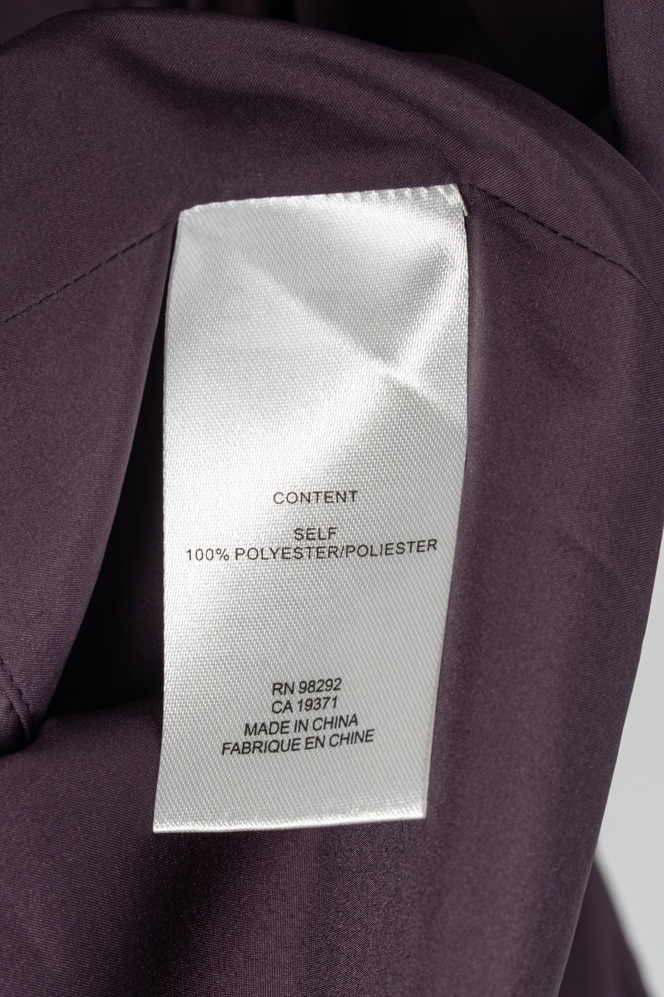 Tibi Tibi Aubergine Shirred Nylon Paneled Midi Skirt Size 29" - 7 Thumbnail