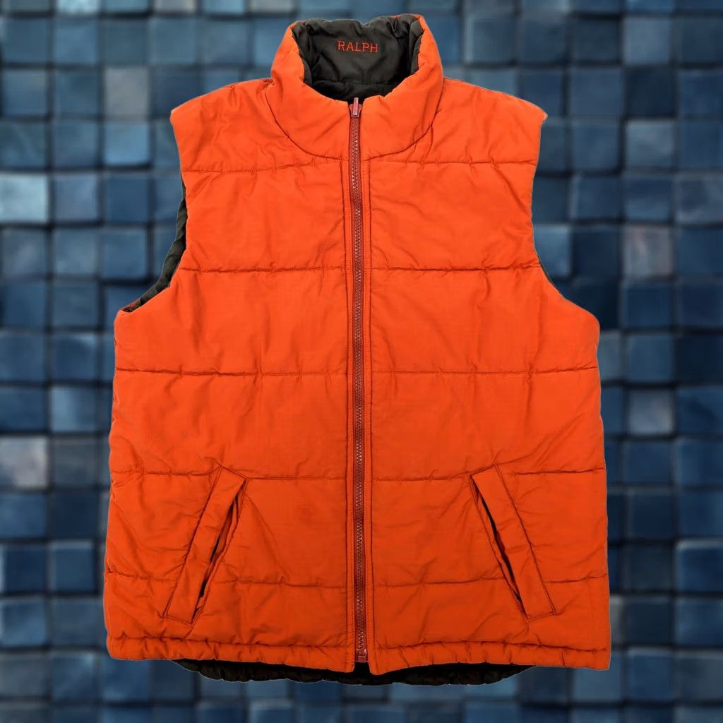Polo Ralph Lauren Polo Ralph Lauren Vest Reversible Ripstop Outdoor Men S Olive Green Orange Full Zip Puffer Insulated Mid-Length 40 in Chest Size Size US S / EU 44-46 / 1 - 1 Thumbnail
