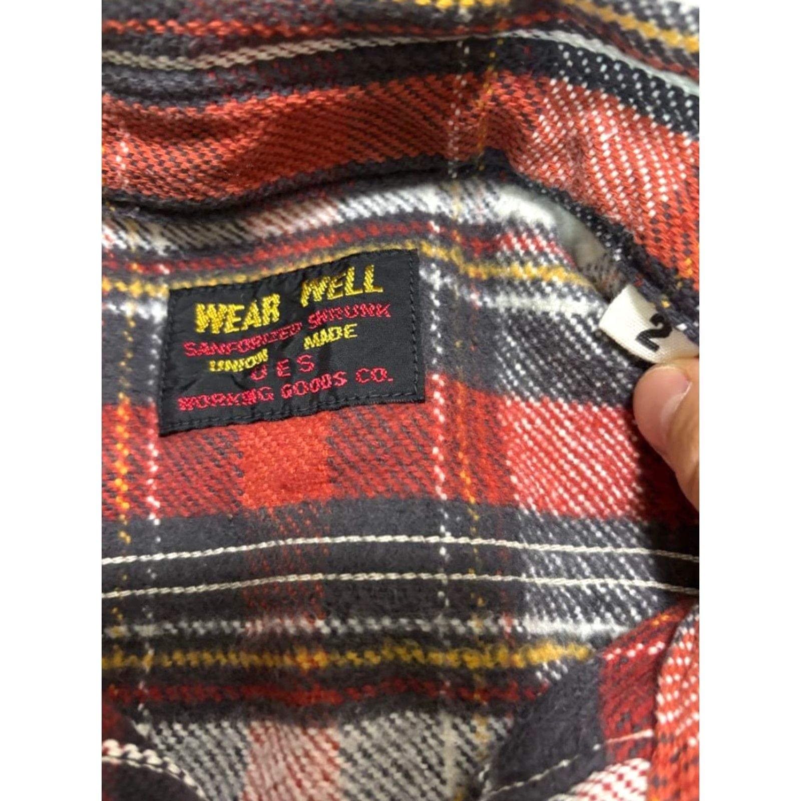 Vintage UES HeaVy Flannel Shirt 502052 Cotton Plaid Red Size 2 Men Regular Long Sleeve Button-Up Casual Vintage: No, Biker Theme? Size US XS / EU 42 / 0 - 2 Thumbnail