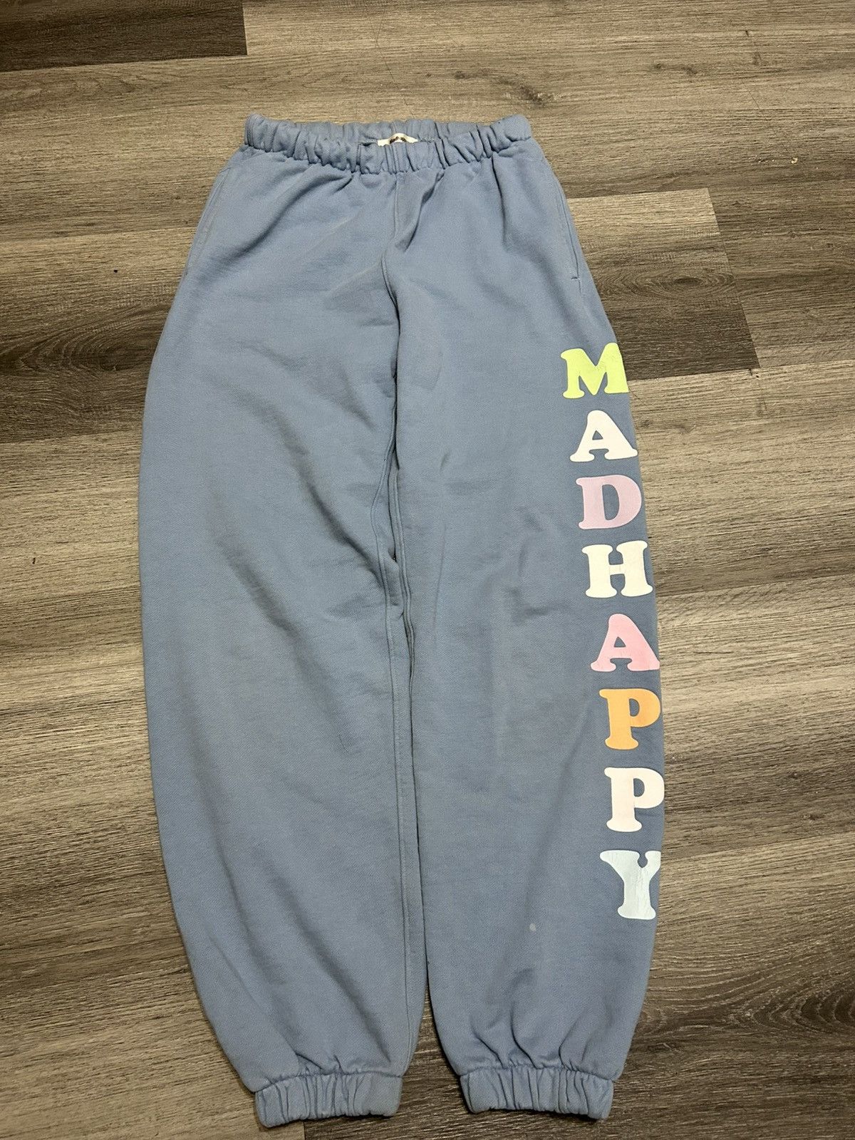 Madhappy Pastels Cotton French Terry Sweatpants in Blue, Women's (Size 28)