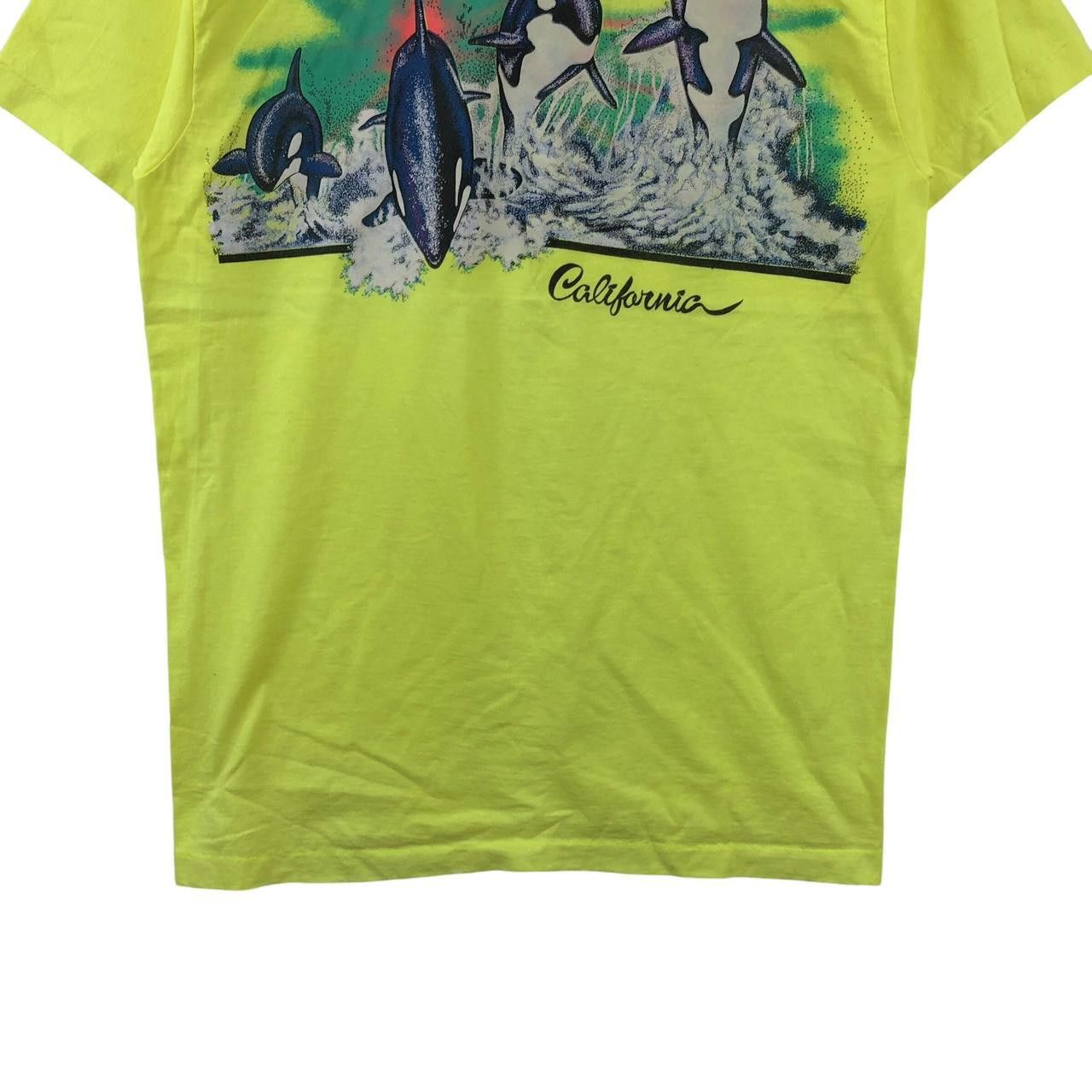 Vintage Vintage 80’ HAND PRINT CALIFORNIA Dolphin Art Tee Shirt Size L / US 10 / IT 46 - 3 Thumbnail