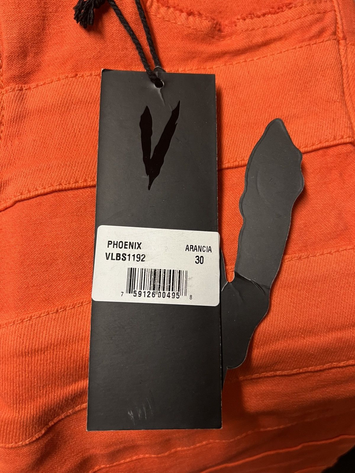 Valabasas Valabasas Stacked Distressed Denim Orange Patchwork Jeans Size US 30 / EU 46 - 11 Thumbnail