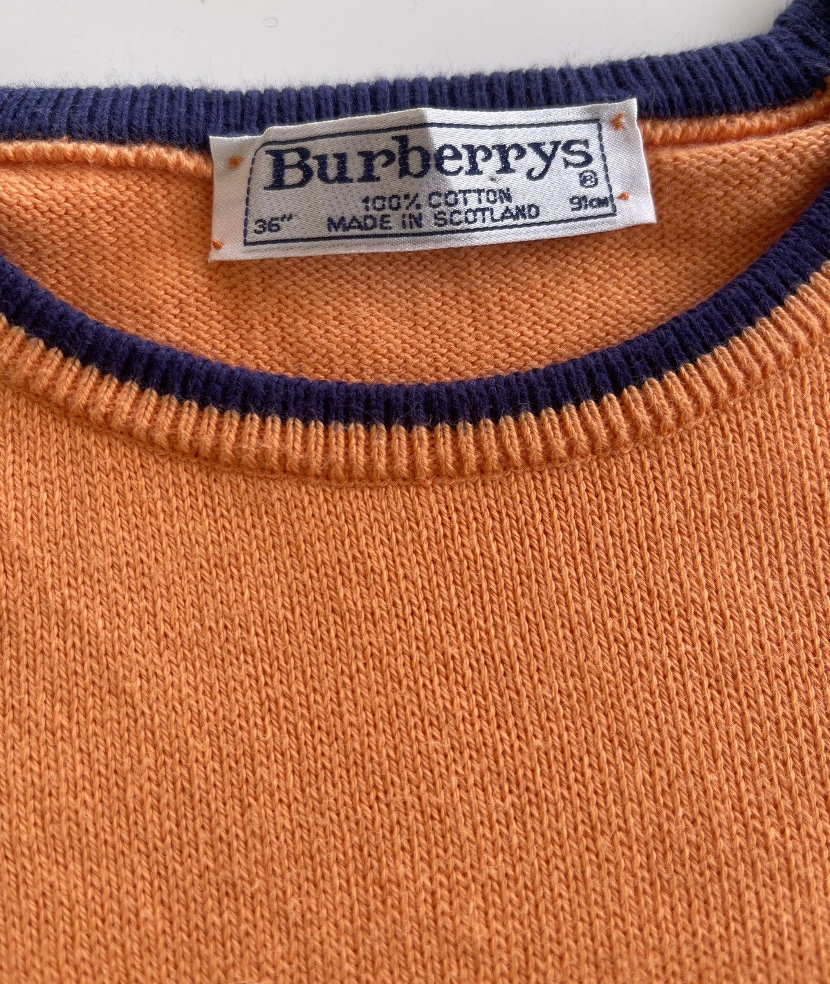 Burberry Vintage Burberrys Scotland Big Logo Knitted Shirt Size M / US 6-8 / IT 42-44 - 5 Thumbnail