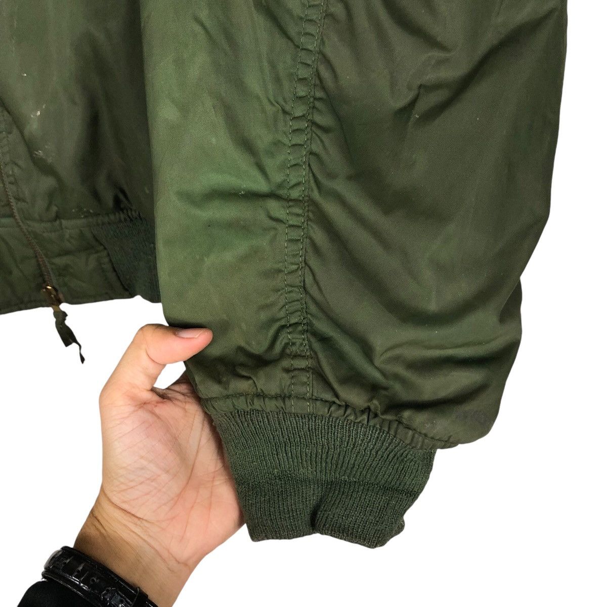Japanese Brand 📌Vintage Fly Bomber Jacket Biker Military Collections Size US L / EU 52-54 / 3 - 16 Thumbnail