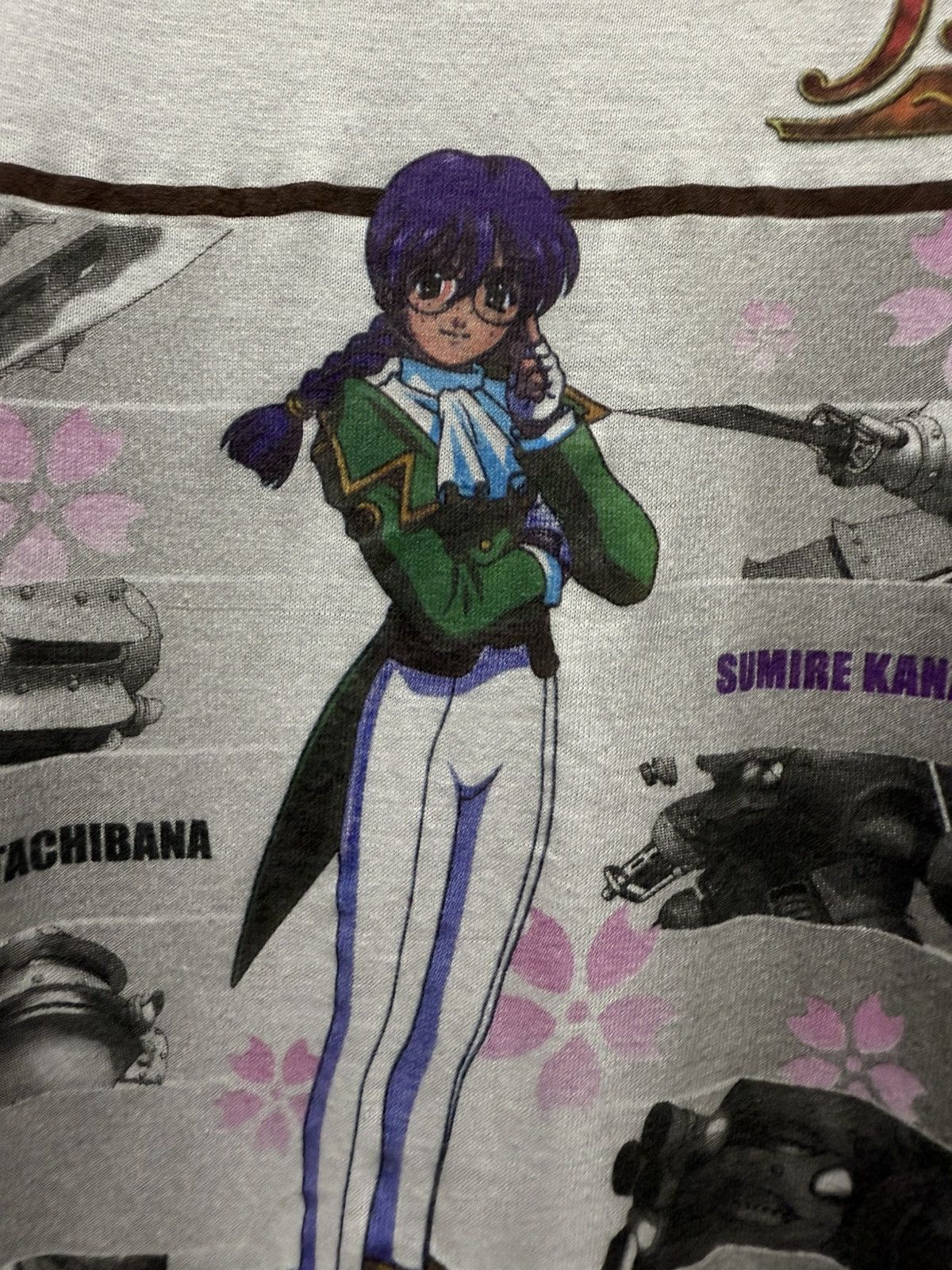 Anime × Optic Gaming × Vintage Vintage 90s Sakura Shingun Wars Video Game Japan Tee Size US M / EU 48-50 / 2 - 8 Thumbnail