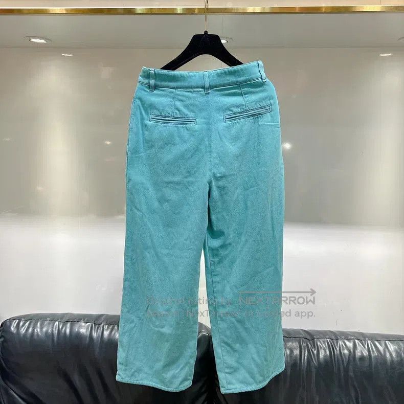 Chanel Chanel 21 Spring and Summer Collection Blue Wide-leg Jeans Size 24" / US 00 / IT 34 - 2 Thumbnail