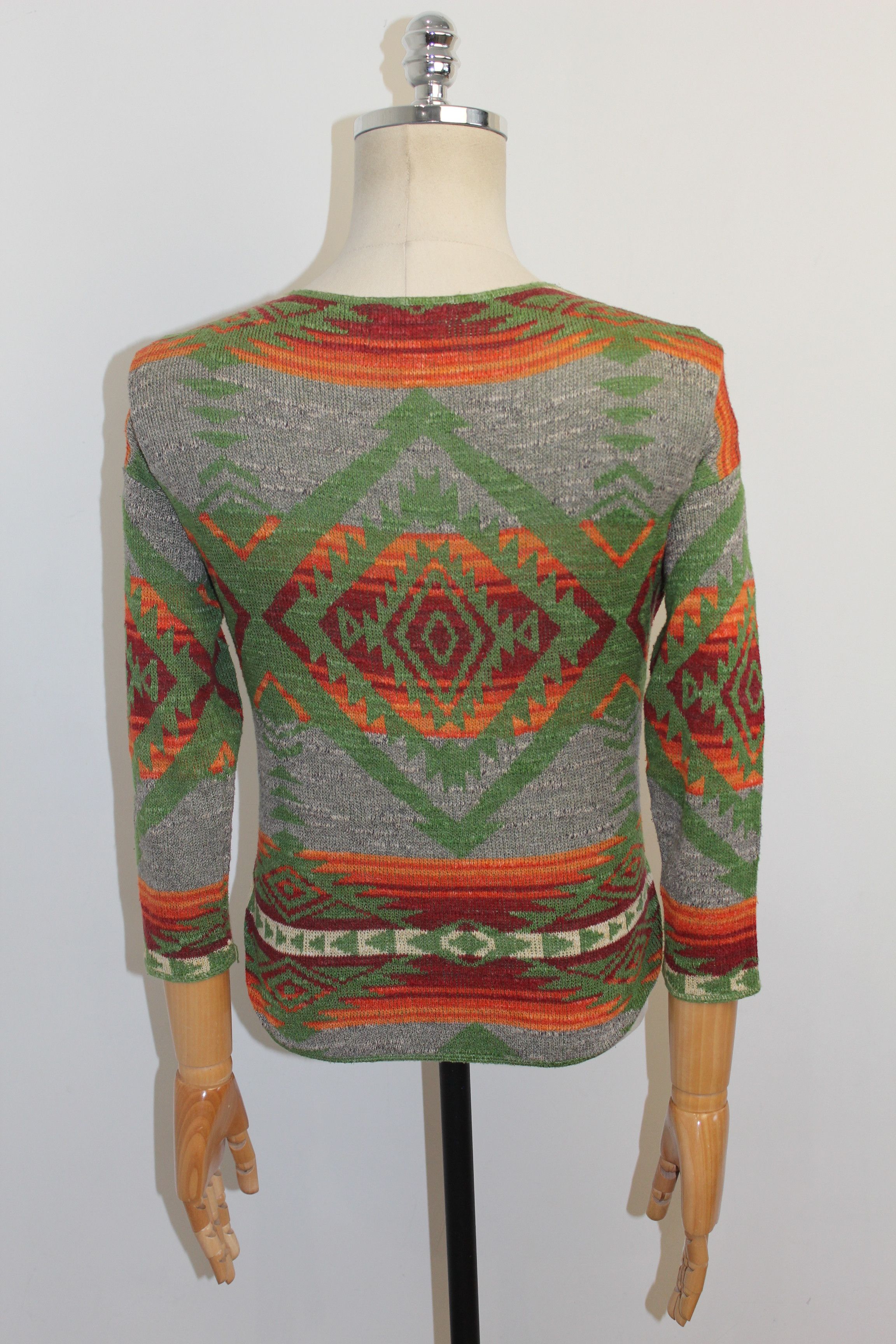 Denim & Supply Ralph Lauren Ralph Lauren Denim & Supply Geometric Print Knitted Jumper Size US S / EU 44-46 / 1 - 5 Thumbnail