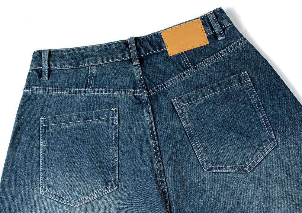 Japanese Brand × Jean Hip-hop trendy washed denim wide-leg distressed jeans Size US 32 / EU 48 - 6 Thumbnail