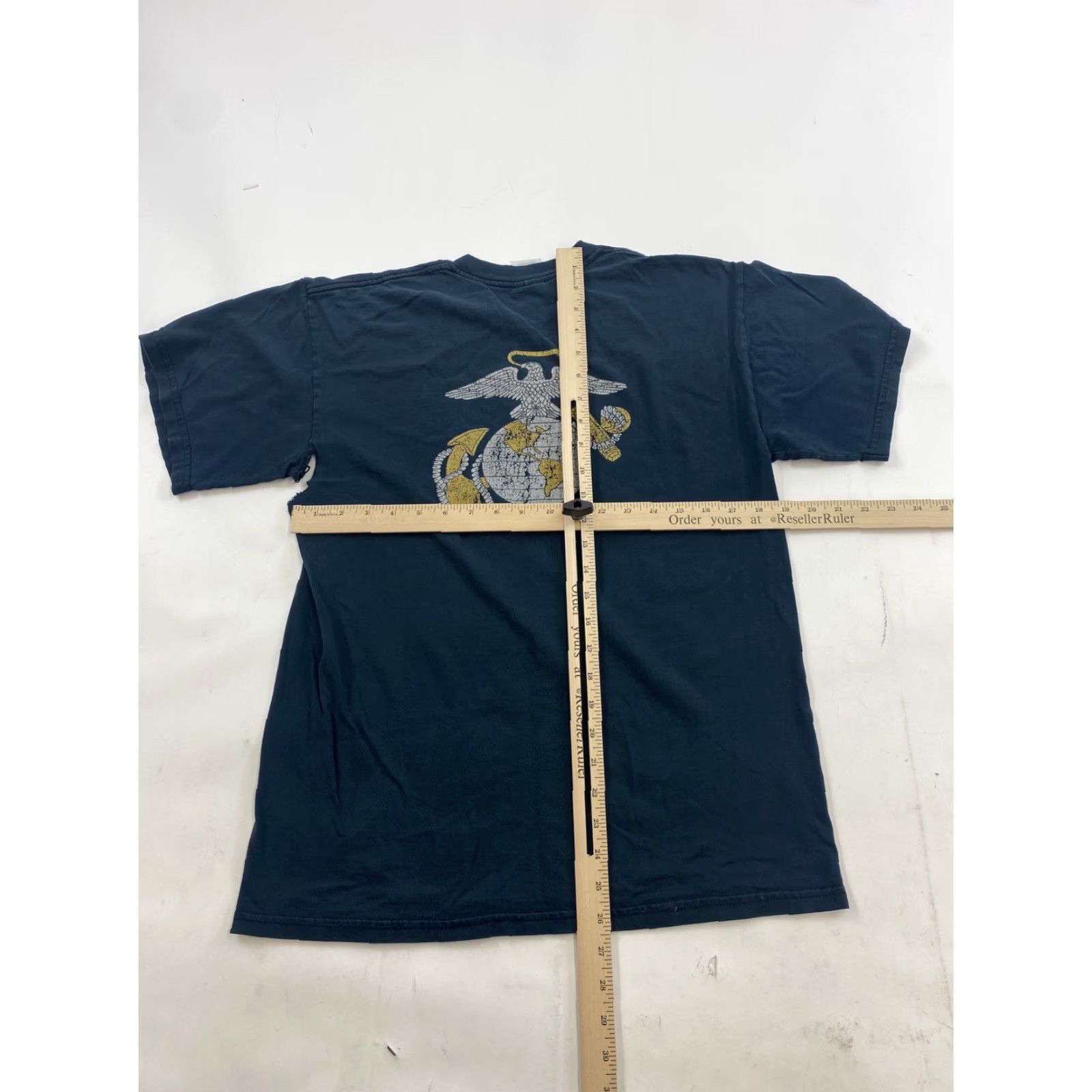 Gildan VINTAGE United States Marine Corp JROTC Shirt Mens Small Black Shirt Size US S / EU 44-46 / 1 - 6 Thumbnail