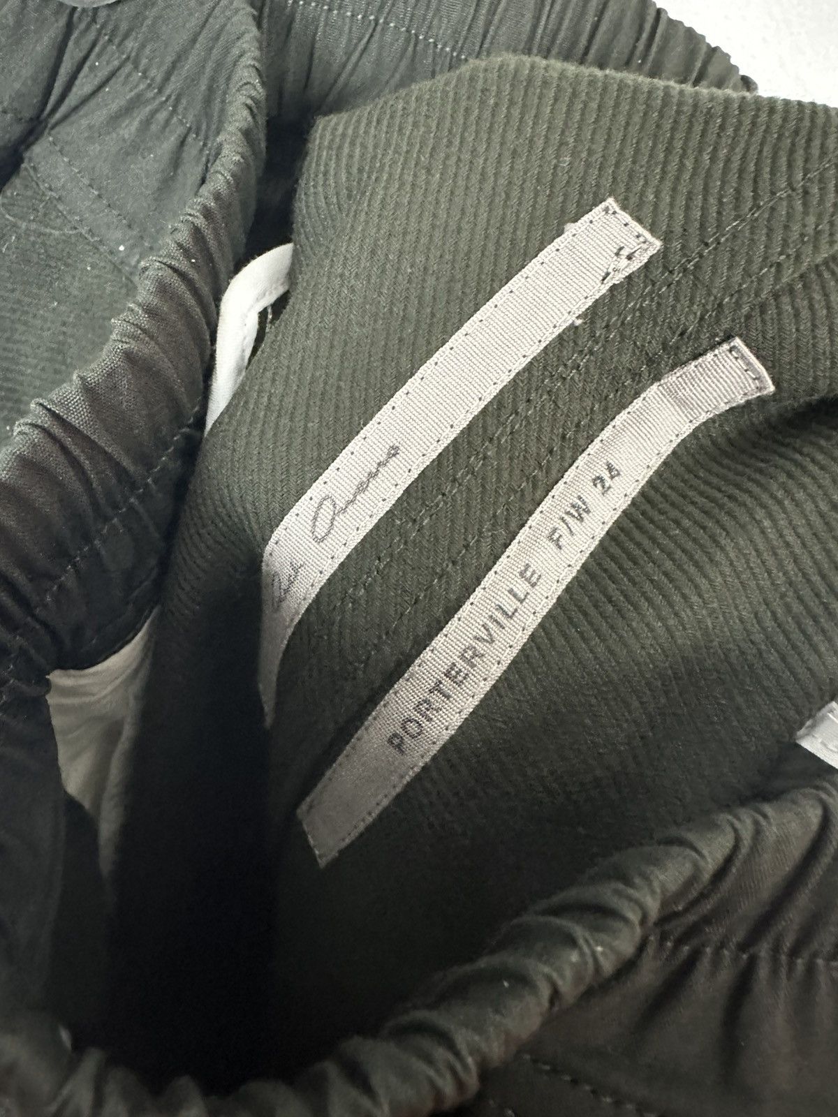 Rick Owens FW24 ‘PORTERVILLE’ Twill Cargobelas Size US 32 / EU 48 - 8 Thumbnail