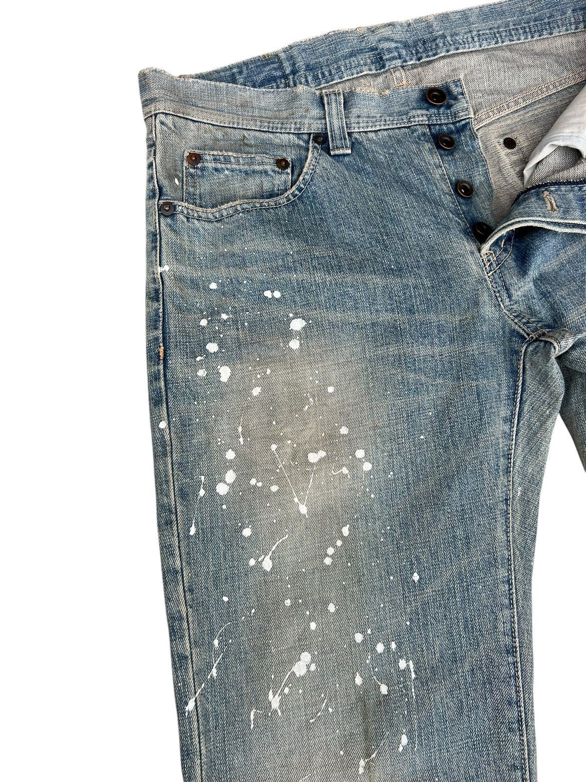 Tete Homme Vintage Tete Homme Japan Dirty Mud Denim Painter Jeans Size US 31 - 6 Thumbnail