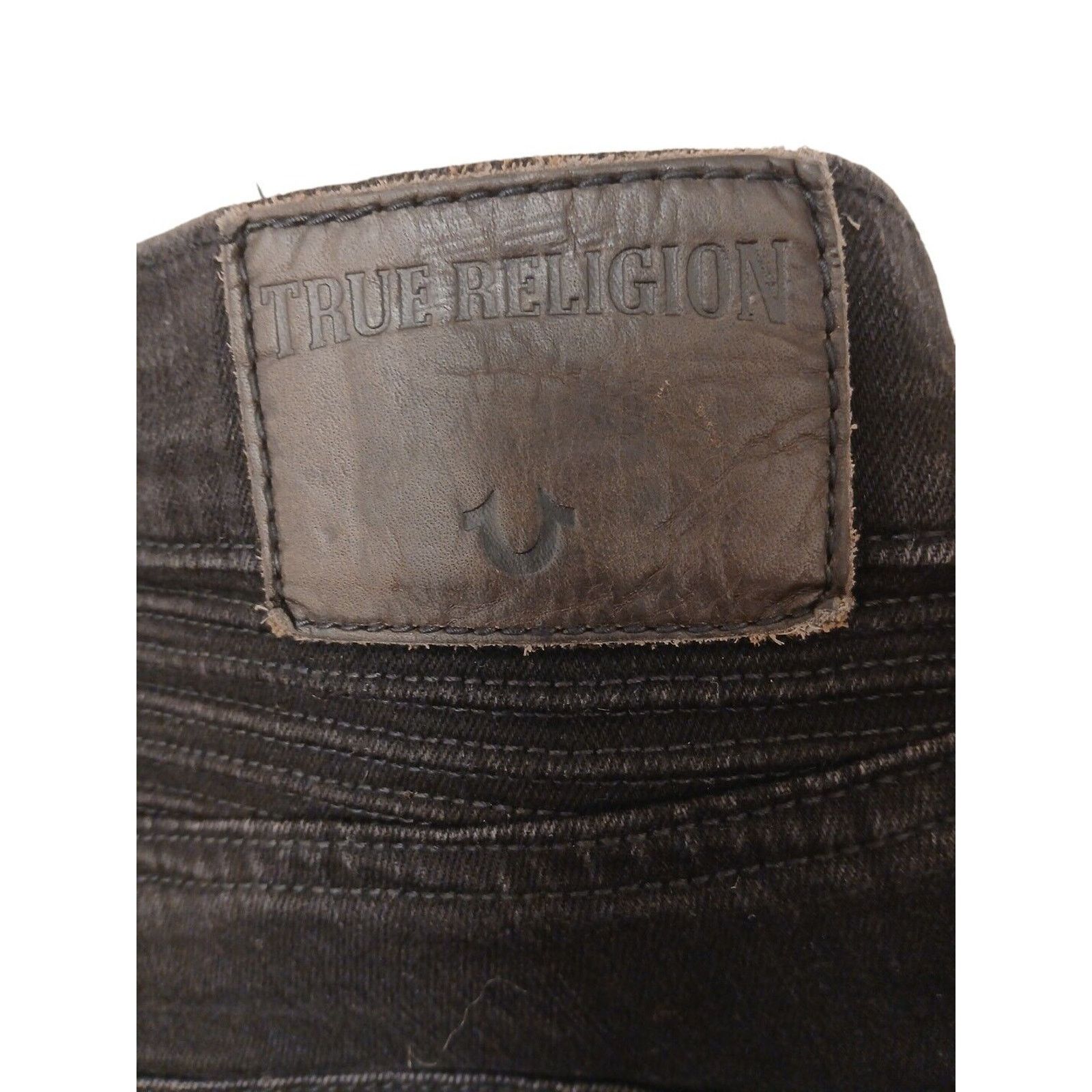 True Religion True Religion ROCCO MOTO Relaxed Skinny Jeans Sz 32 Black Size US 32 / EU 48 - 11 Thumbnail