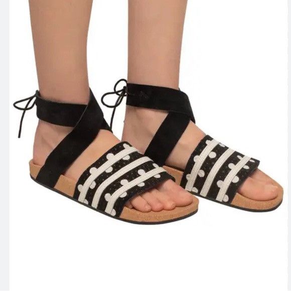 Adidas Adidas Originals Womens Adilette Ankle Polka Dots Sandals Size US 6 / IT 36 - 8 Thumbnail